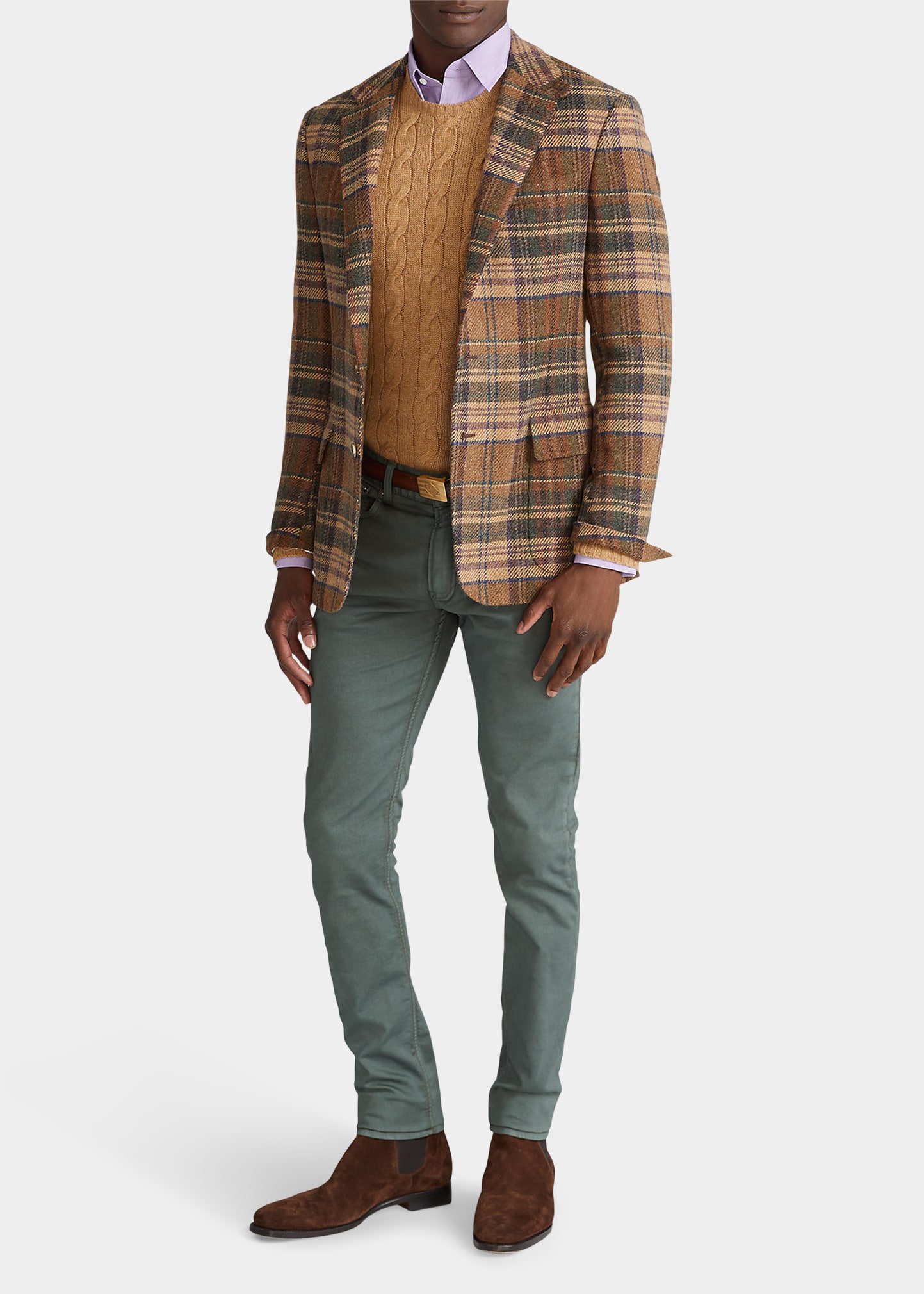 Men's Kent Plaid Tweed Sport Coat