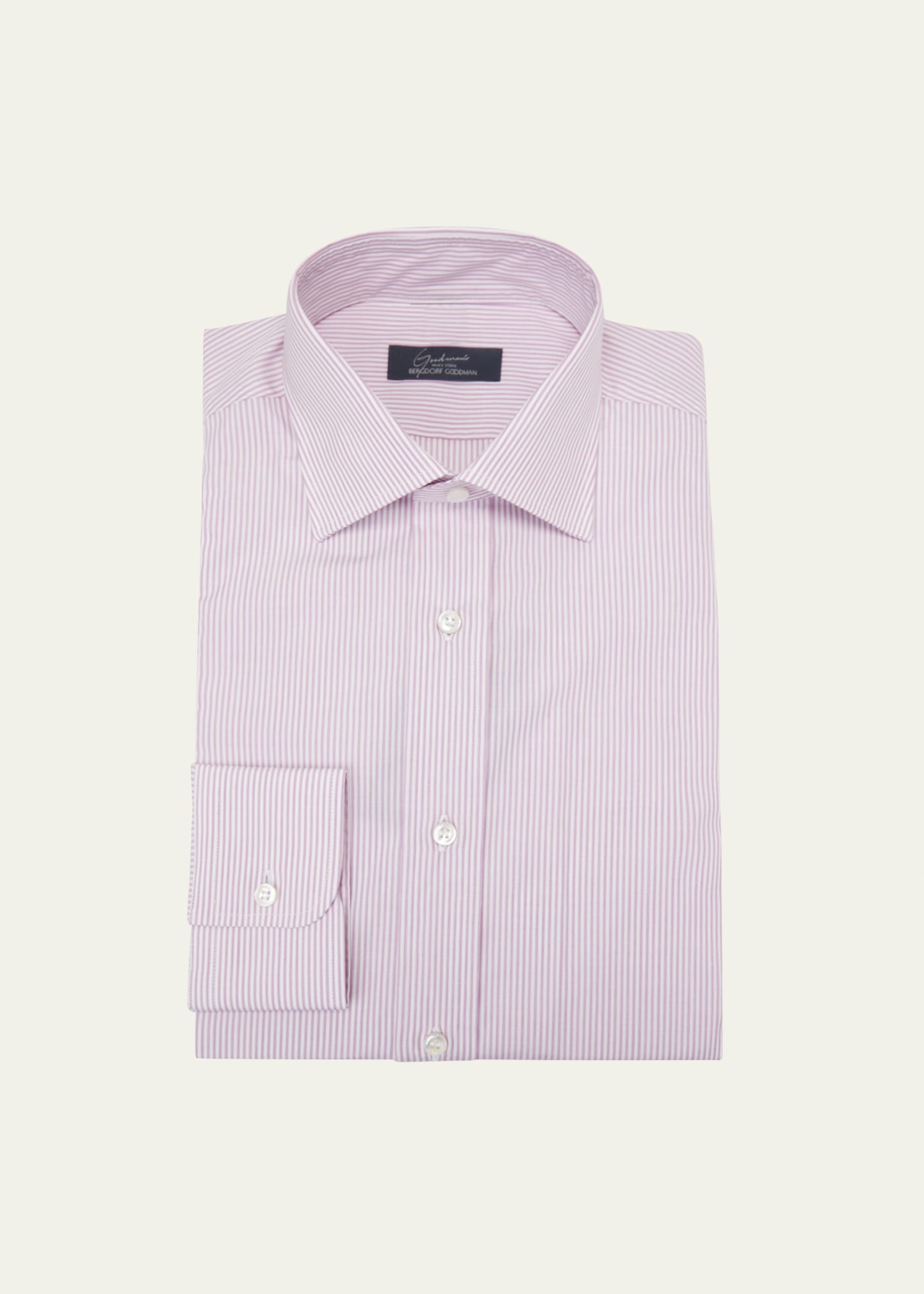 Bergdorf Goodman Men's Cotton Stripe Dress Shirt