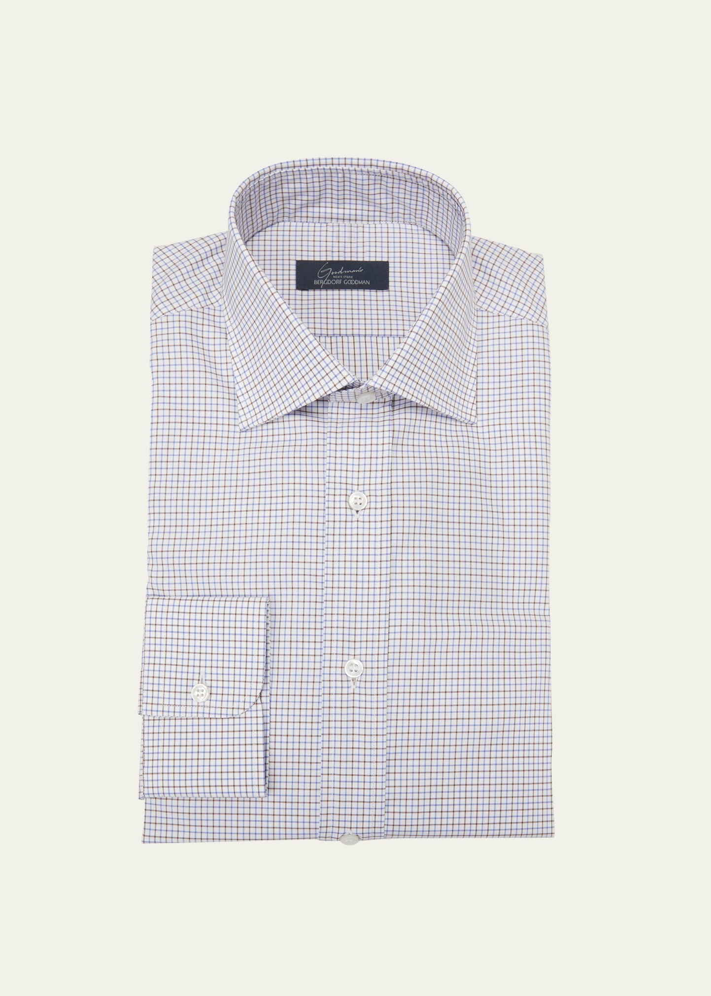 Men's Graph Check Cotton Dress Shirt