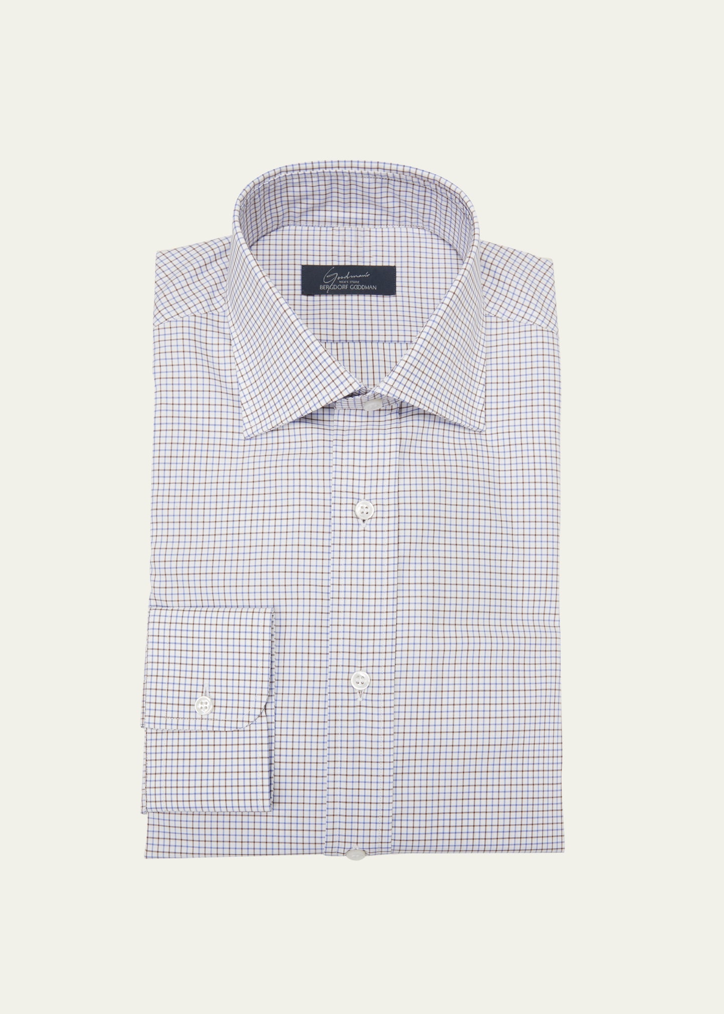 Men's Graph Check Cotton Dress Shirt