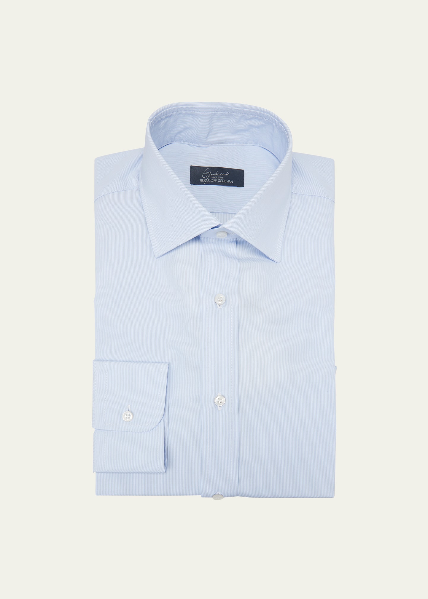 Men's Micro-Stripe Cotton Dress Shirt