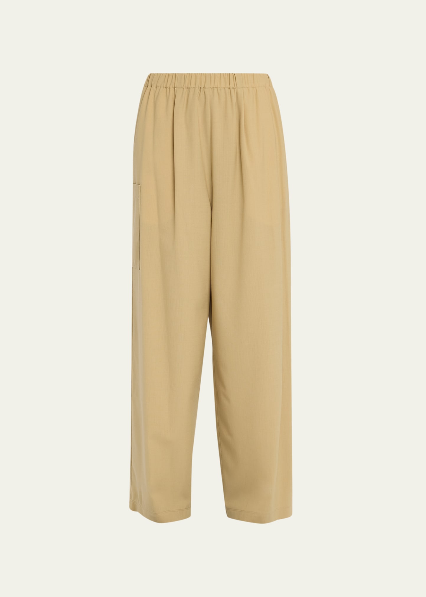 MONCLER PULL-ON WOOL TROUSERS
