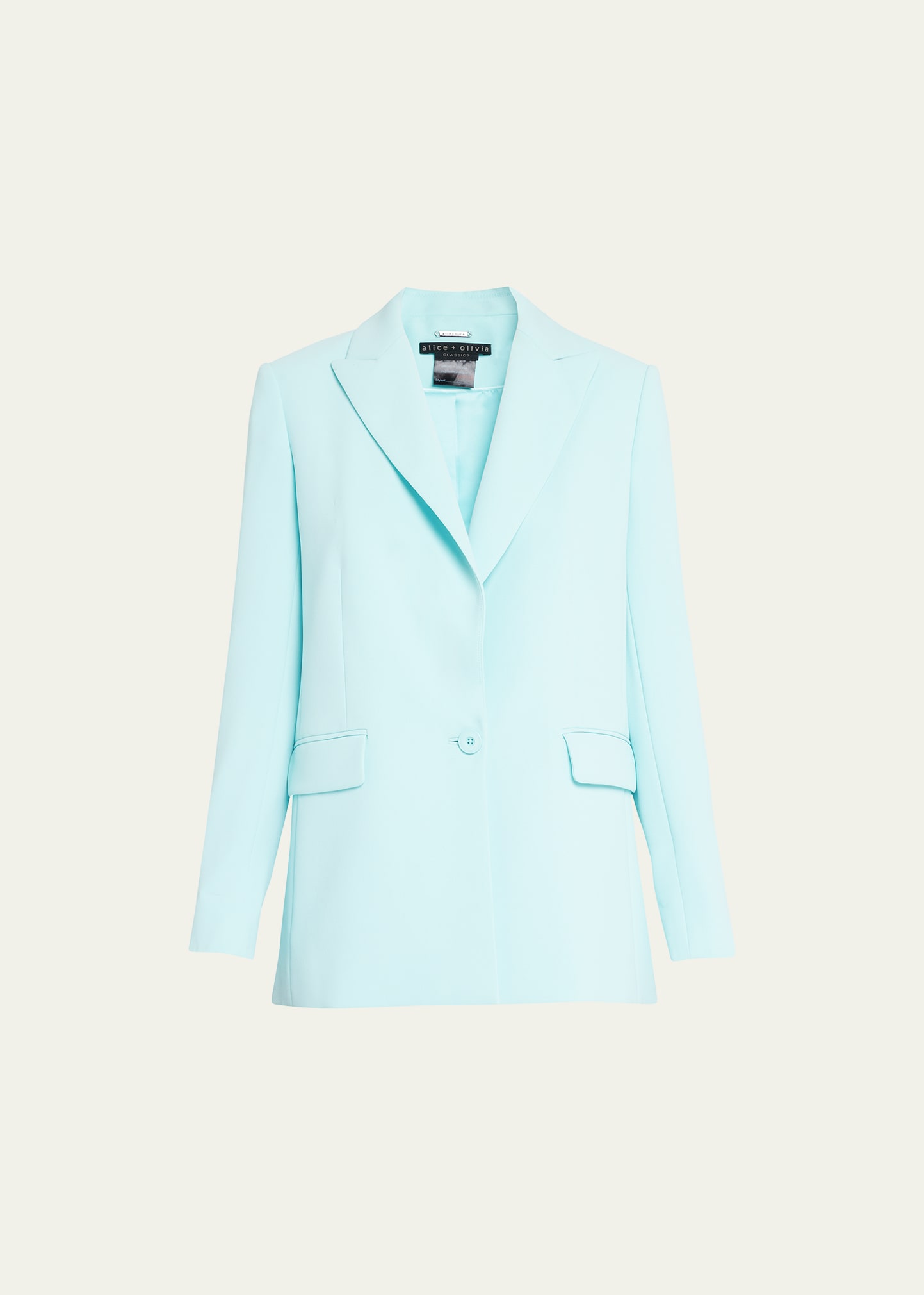 Justine Roll-Cuff Single-Breasted Blazer