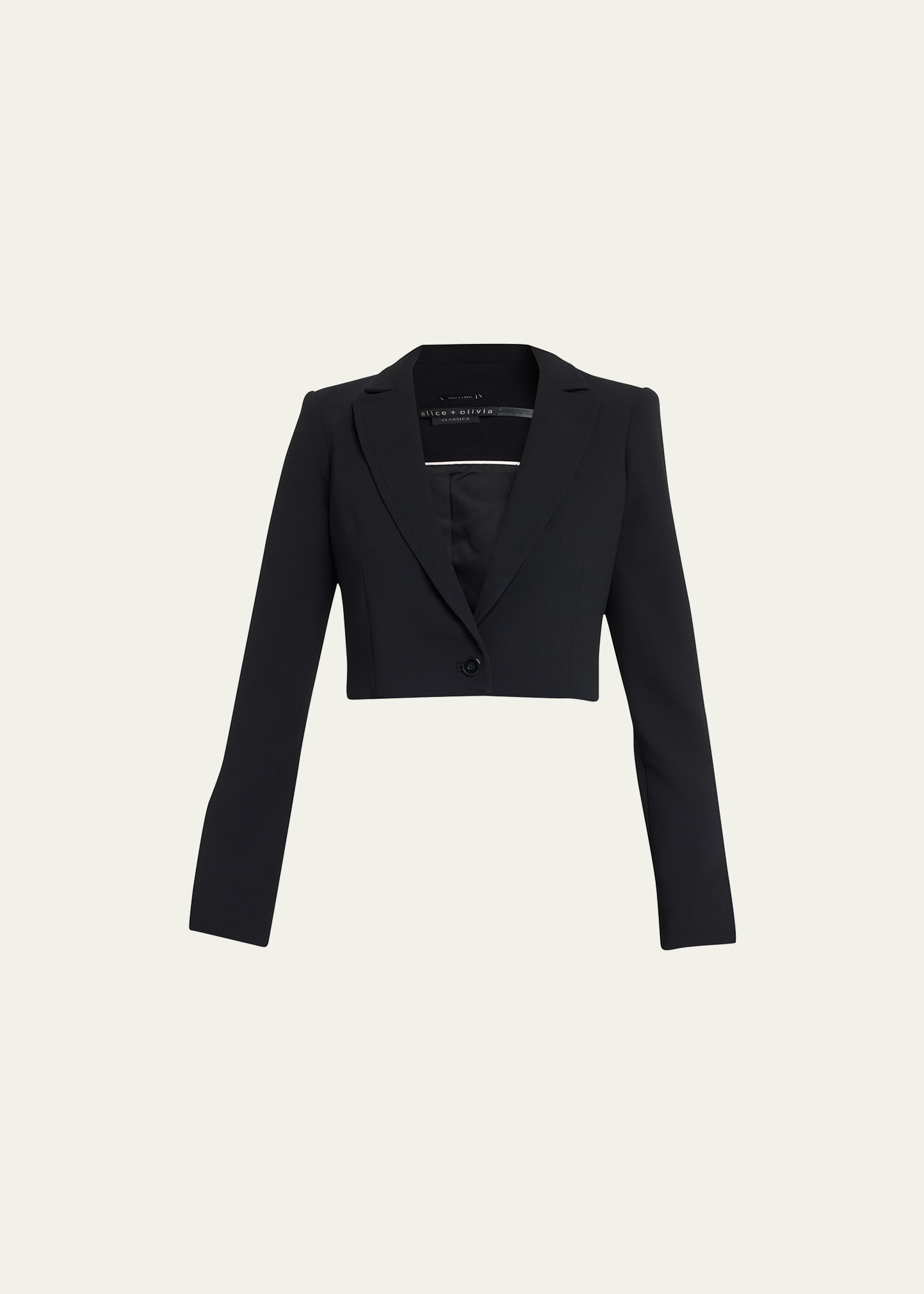 Alice + Olivia Justine Denim Roll-Cuff Longline Blazer - Bergdorf