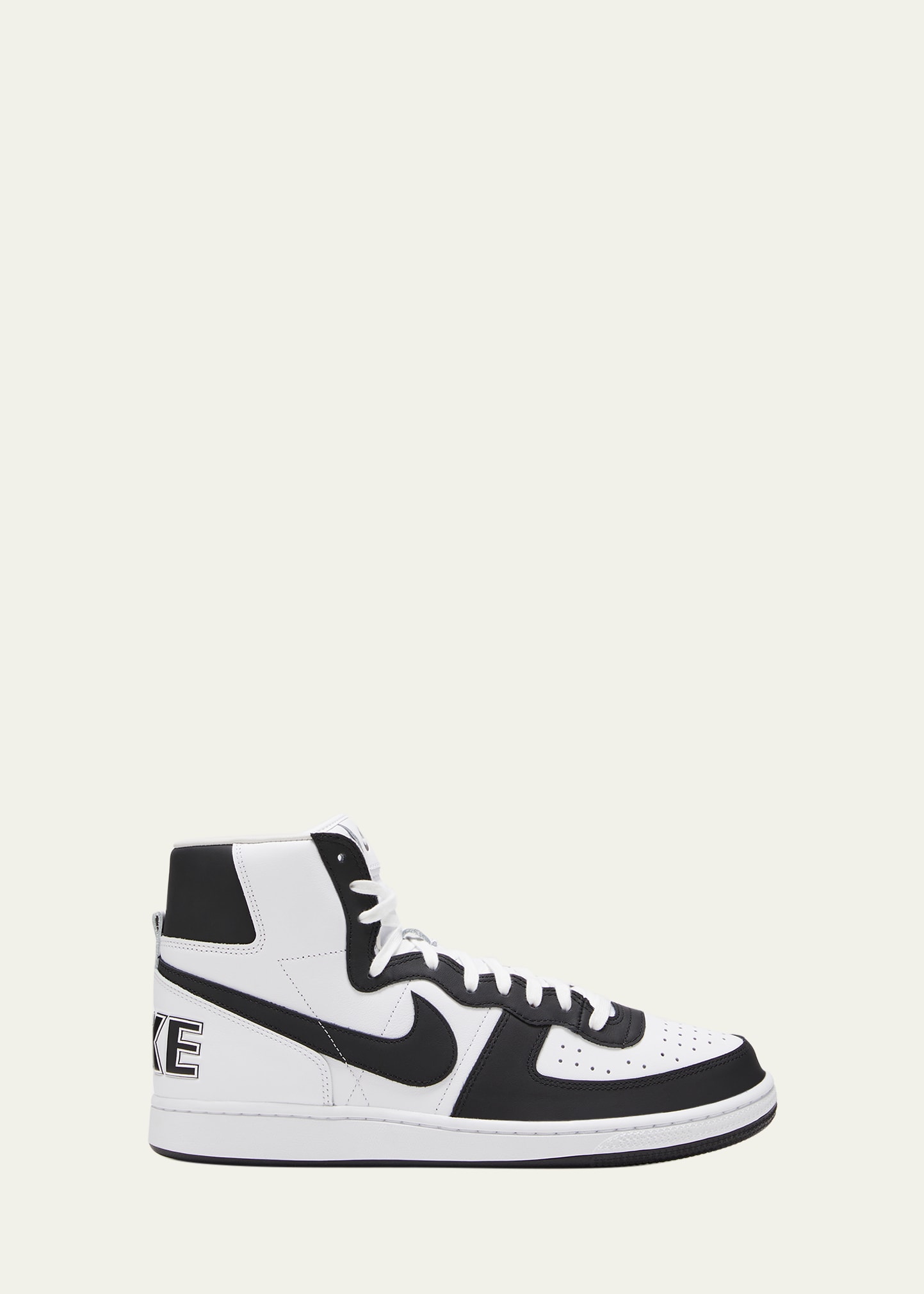 Comme Des Garçons Homme Deux Black & White Nike Edition Terminator High Sneakers In 1 Black