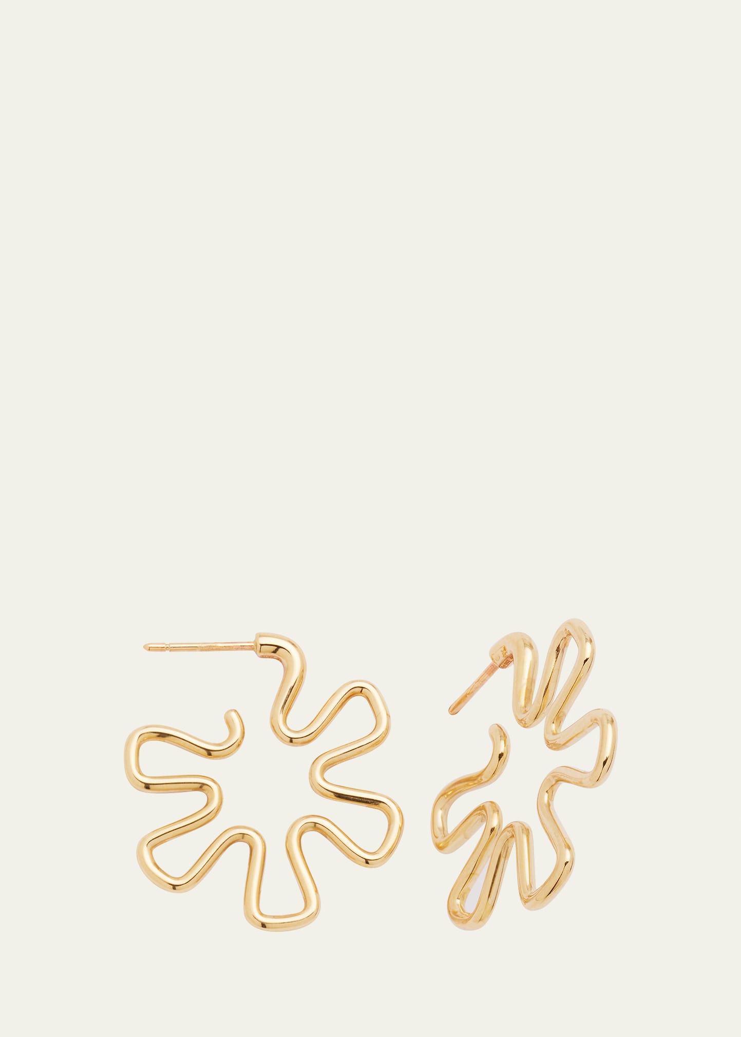 Bea Bongiasca Yellow Gold Small Pinwheel Earrings In Yg