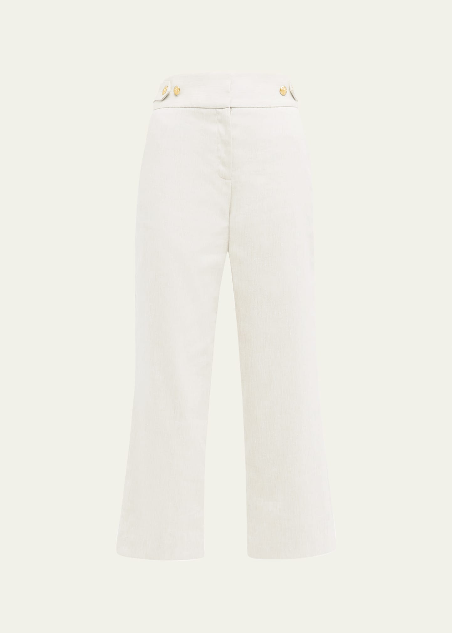 Shop Veronica Beard Aubrie Linen Pants In White