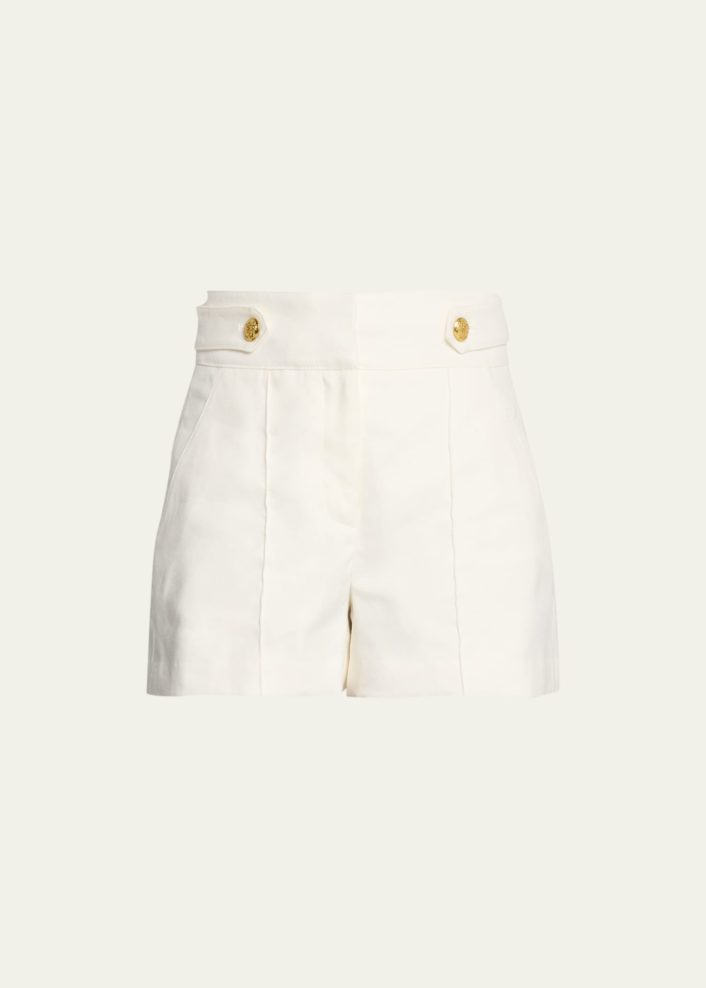 Shop Veronica Beard Runo Linen Tailored Shorts In White