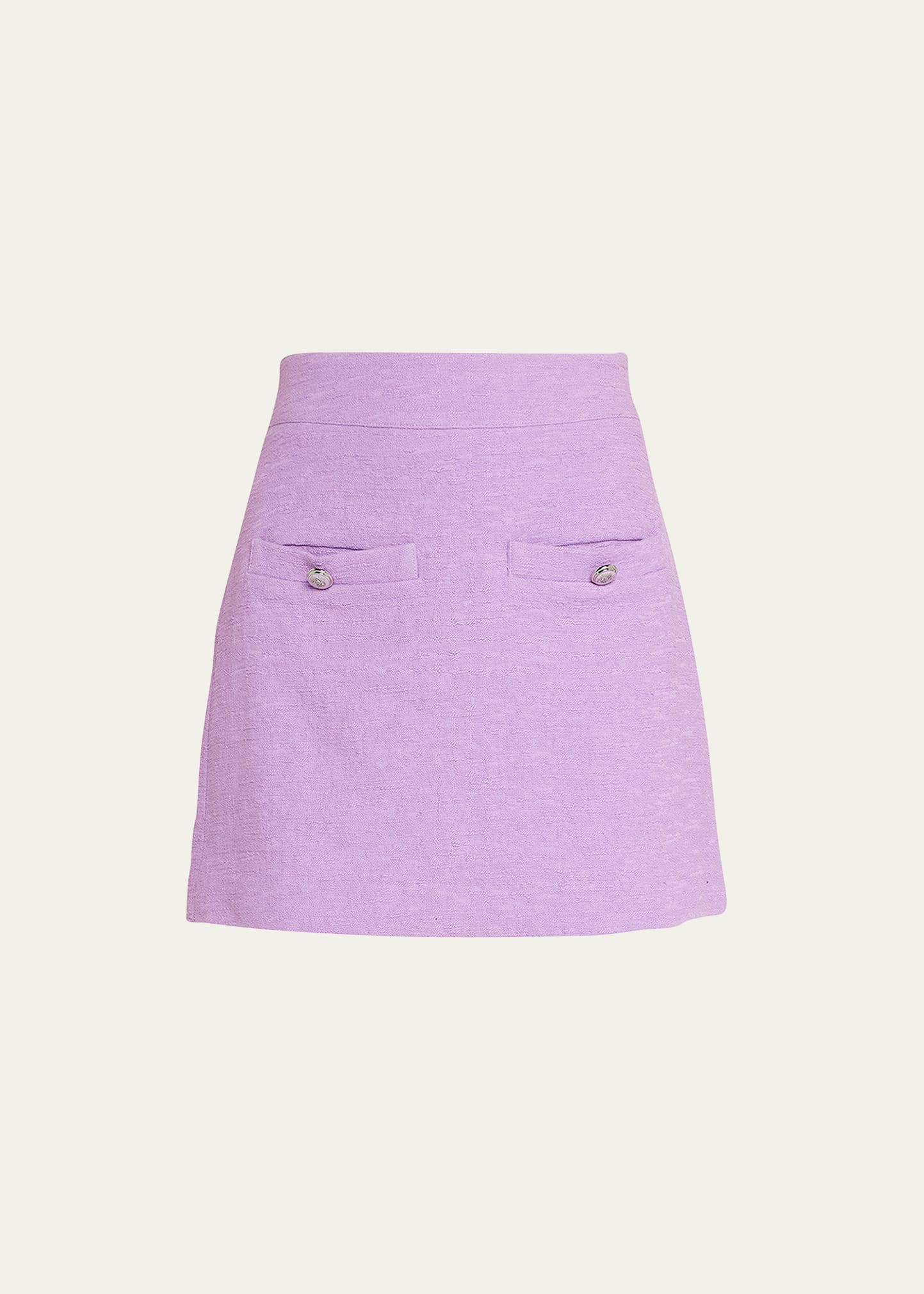 Veronica Beard Emar Mini Skirt In Violet | ModeSens