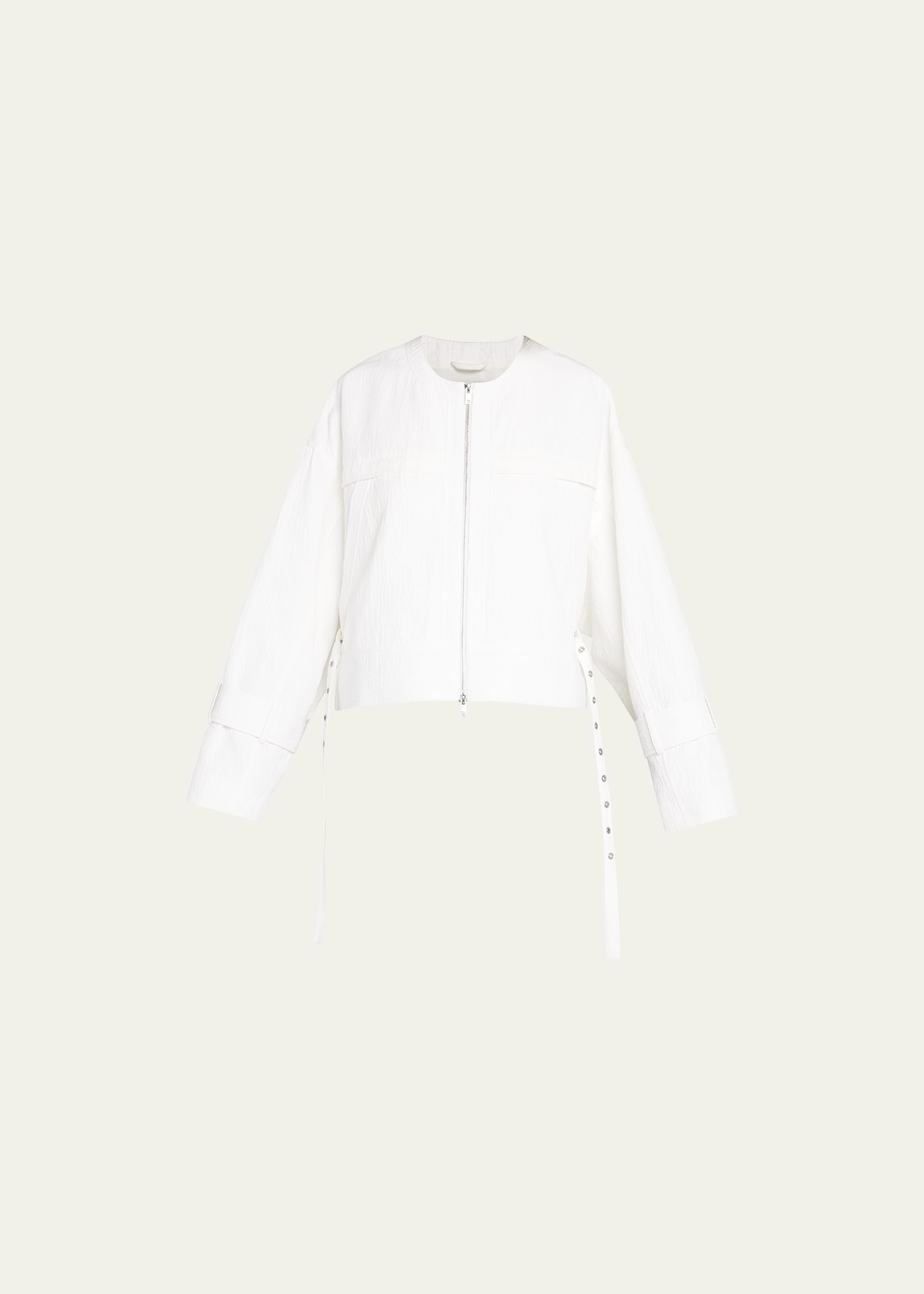3.1 Phillip Lim Boxy Linen Utility Jacket In White