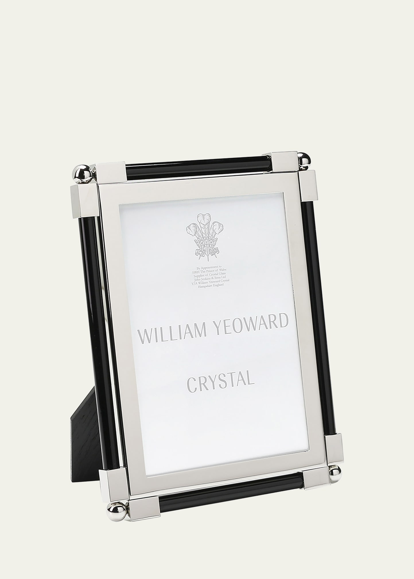 William Yeoward Crystal New Classic Black Frame, 5 X 7