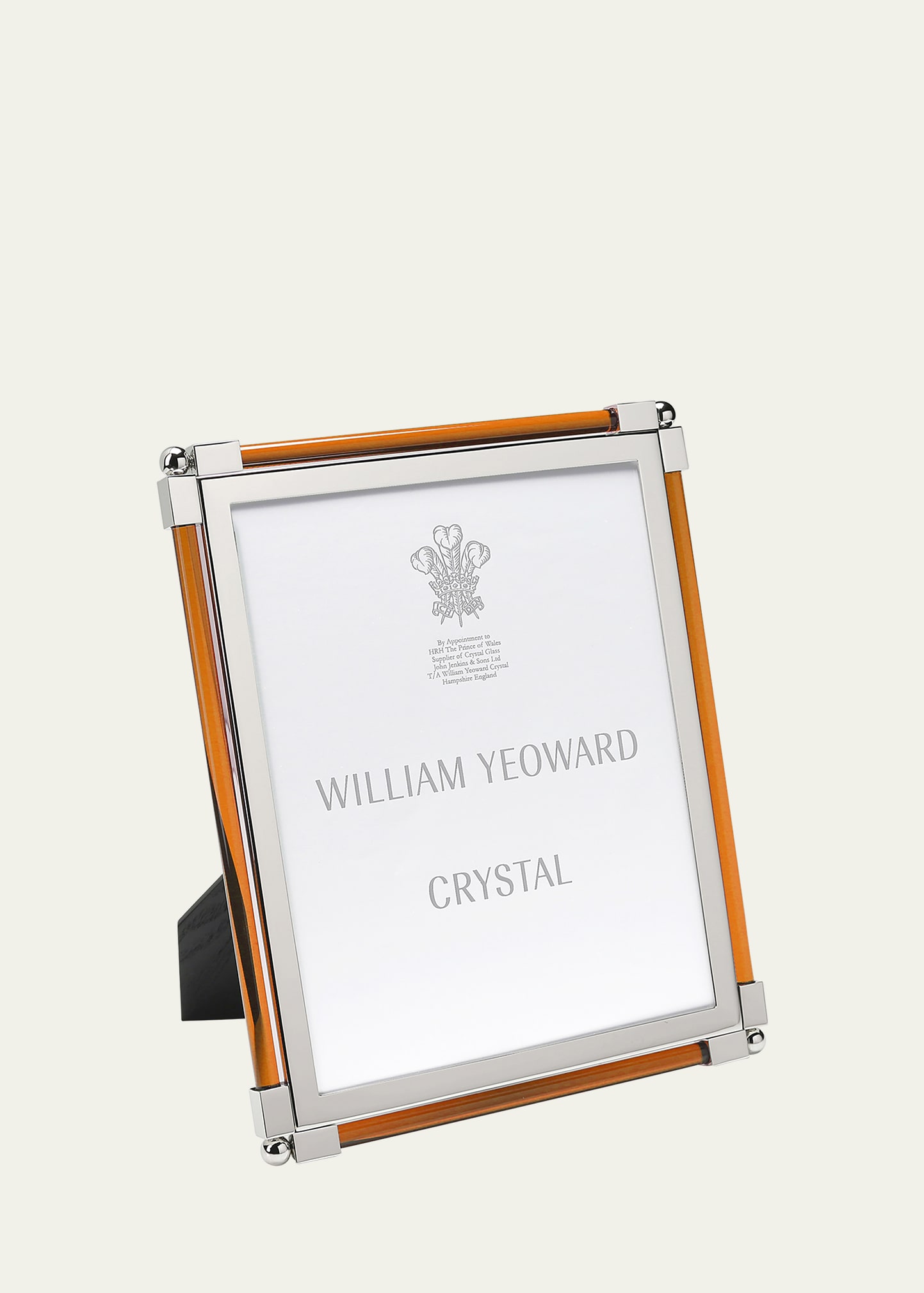 William Yeoward Crystal New Classic Amber Frame, 8 X 10