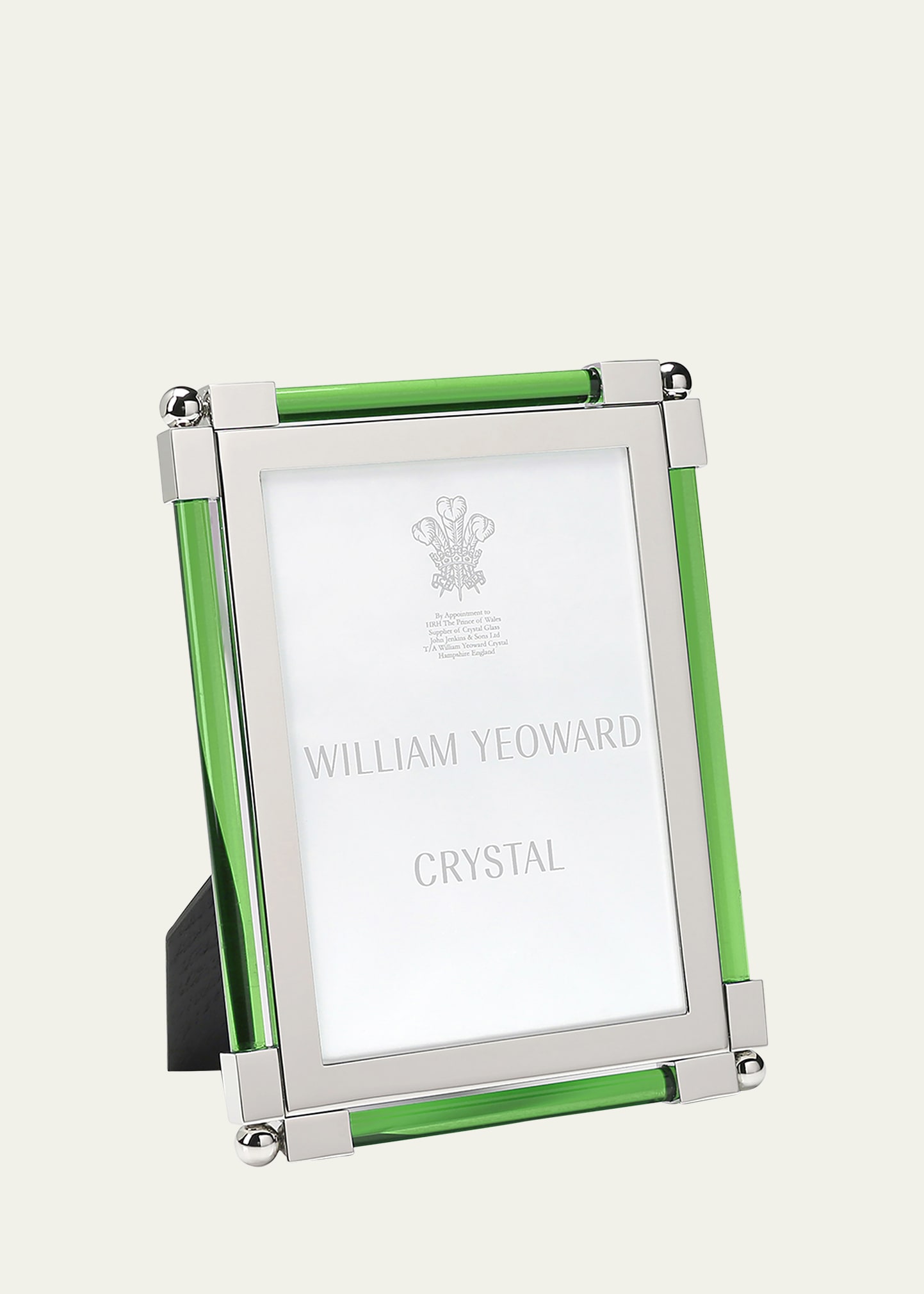William Yeoward Crystal New Classic Green Frame, 5 X 7