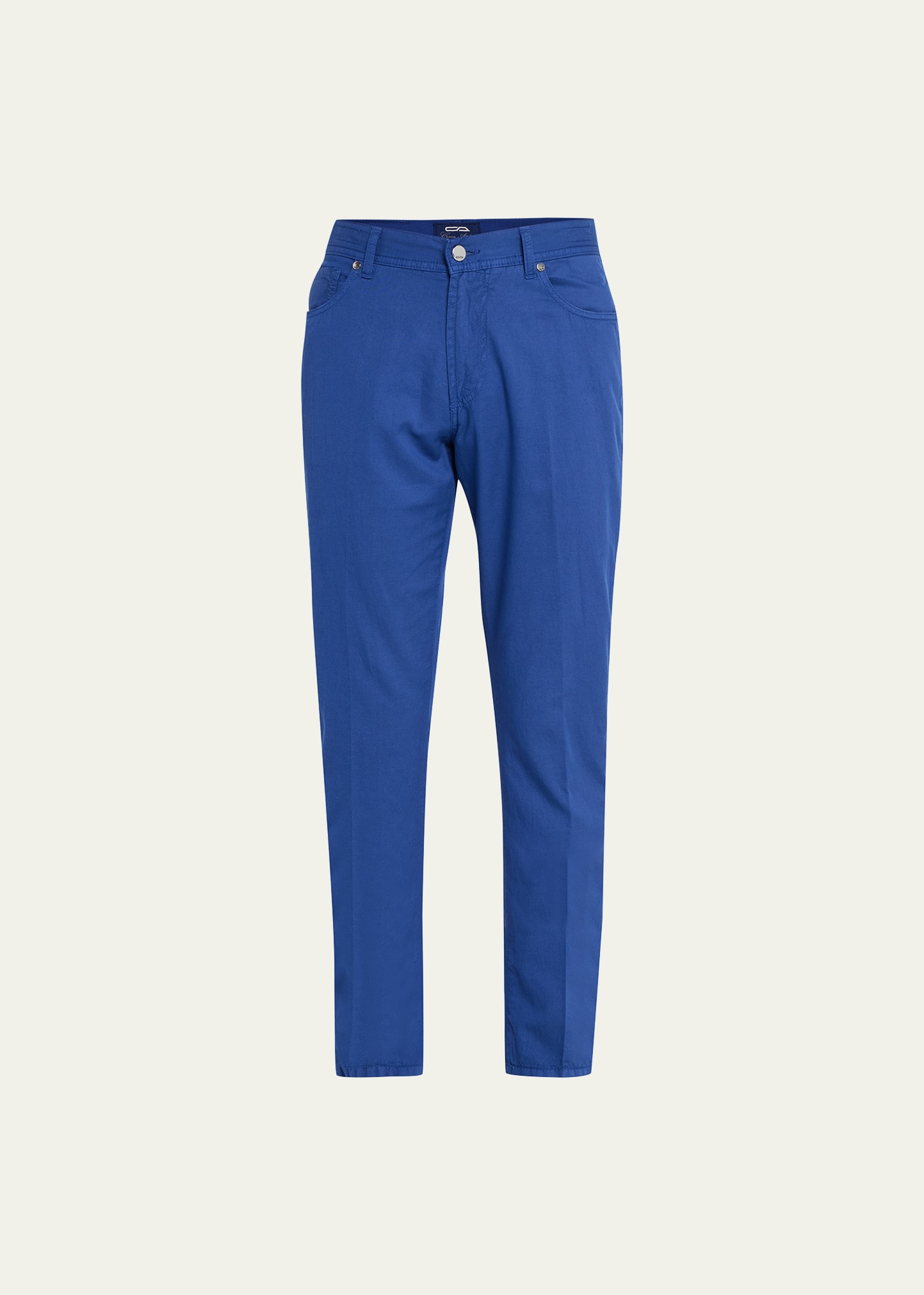 Cesare Attolini Men's Cotton-Linen 5-Pocket Pants