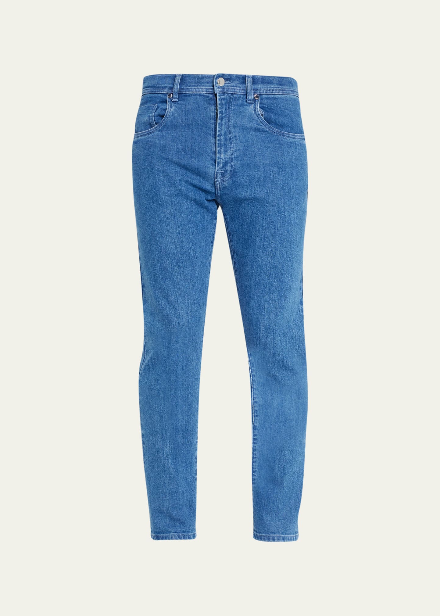 Cesare Attolini Men's Cotton-stretch Slim Fit Jeans In B11-blue