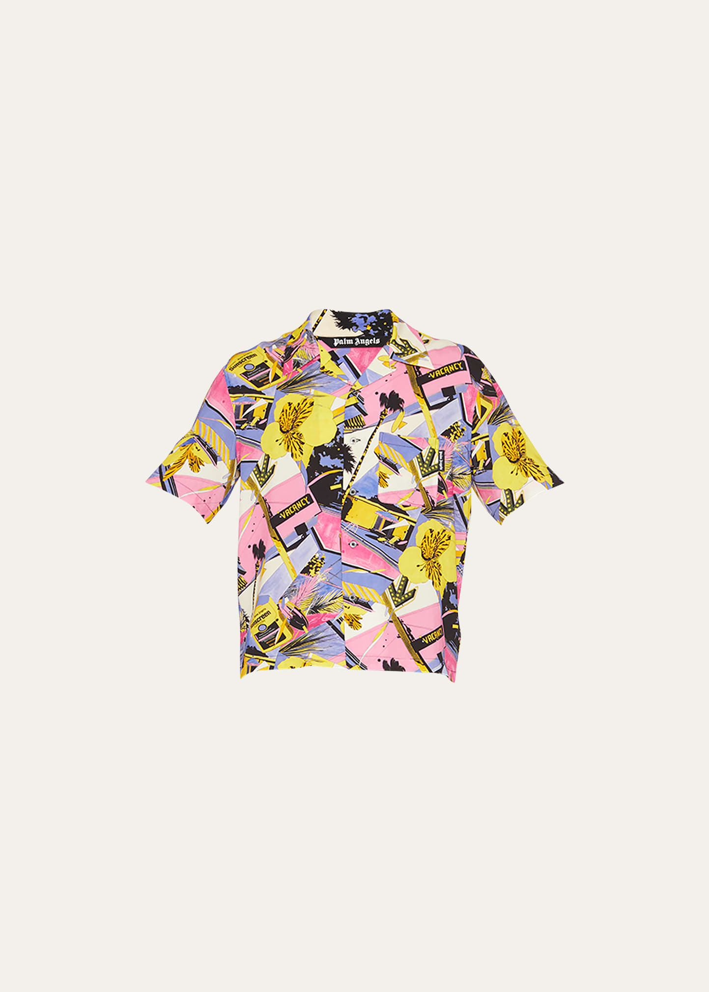 Palm Angels Multicolor Miami Mix Bowling Shirt In Multicolor Multi