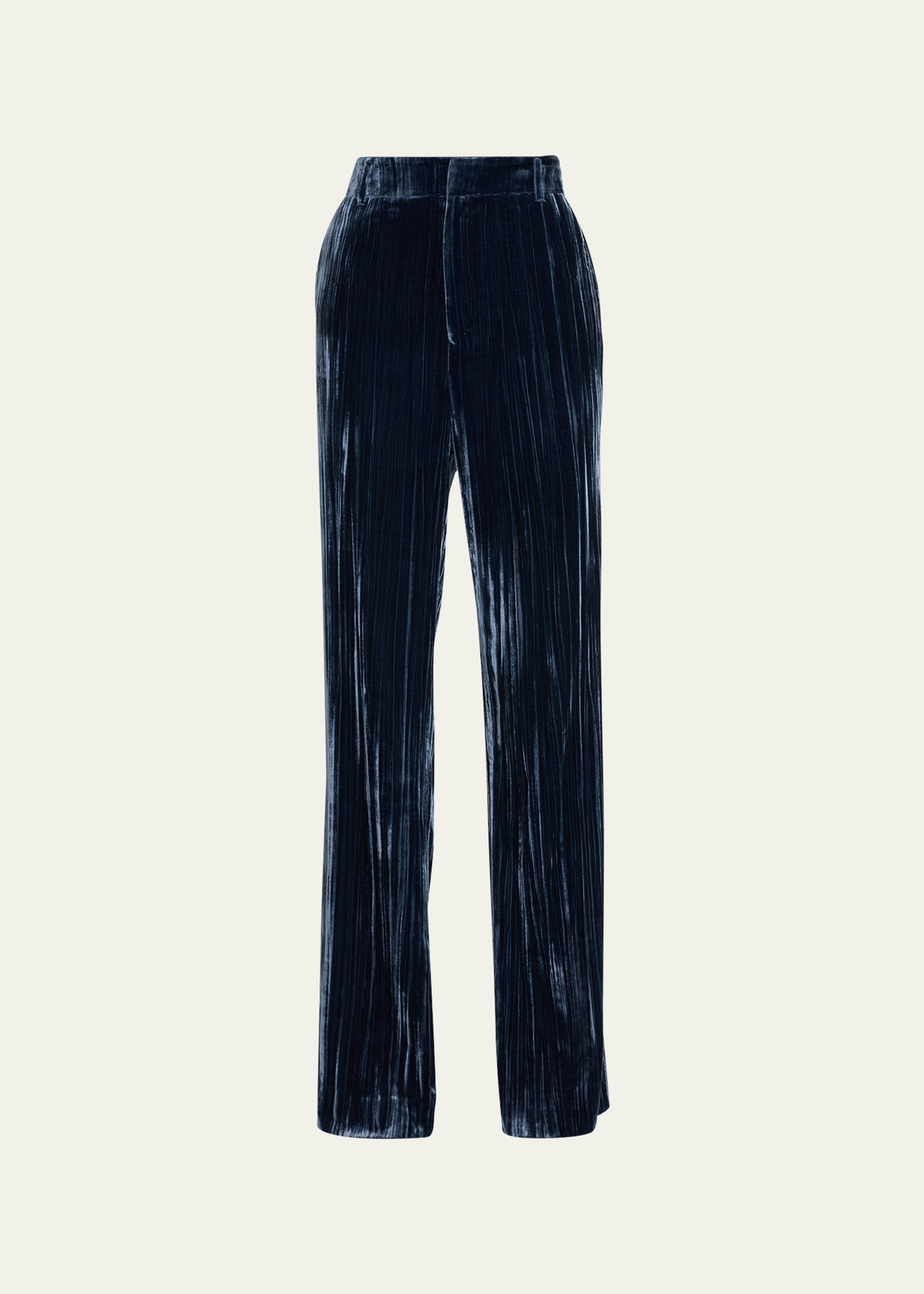 Kerry Slim Straight-Leg Crepe Pants