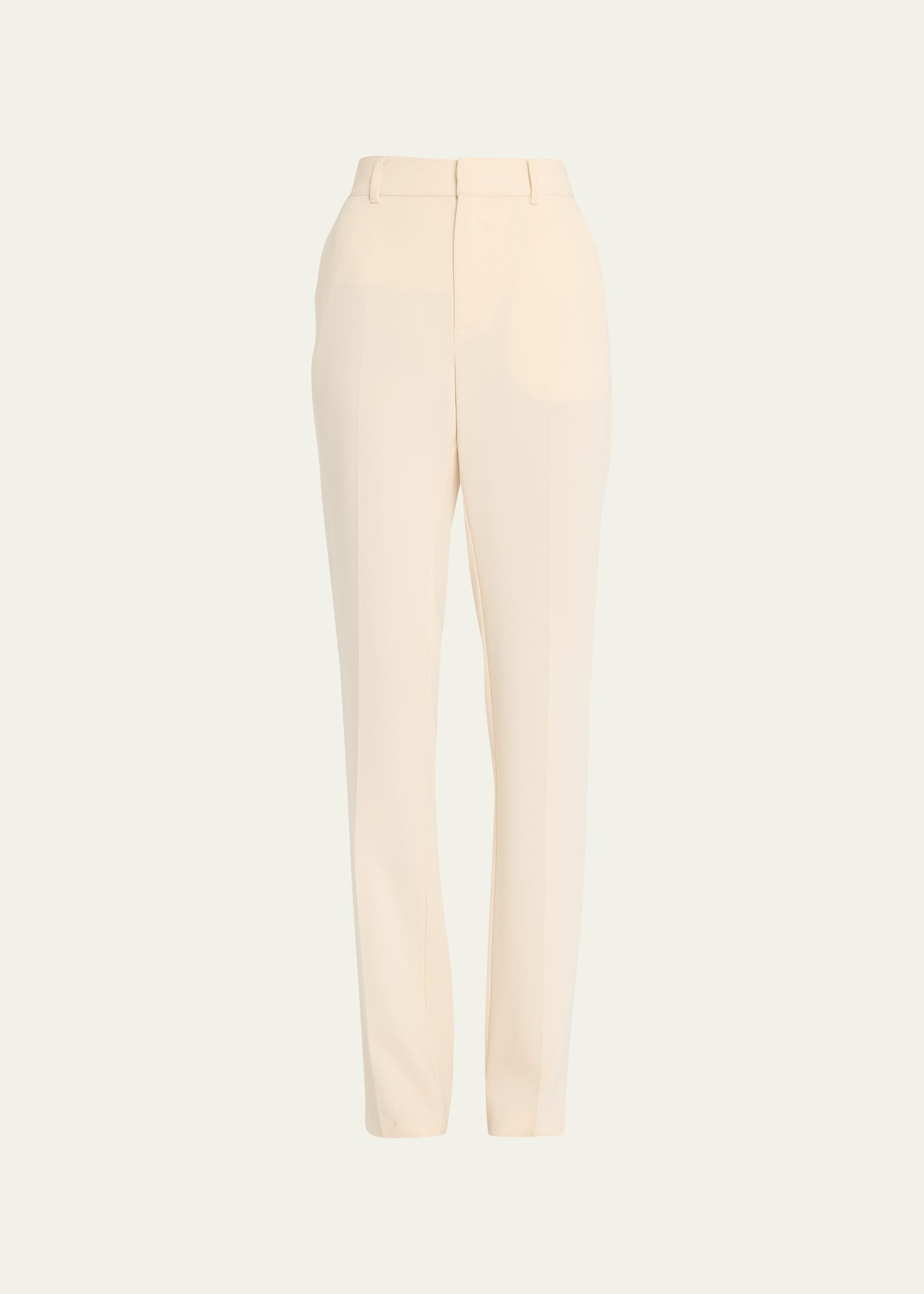 Cinq À Sept Kerry Slim Straight-leg Crepe Pants In Dune