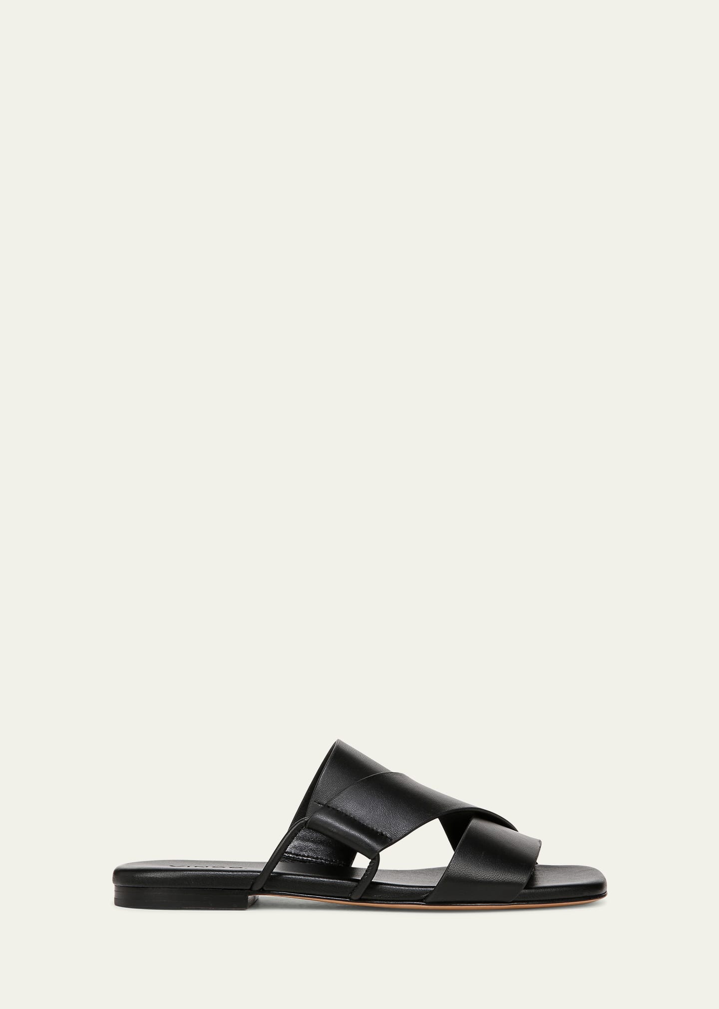 Dylan Asymmetrical Leather Flat Sandals