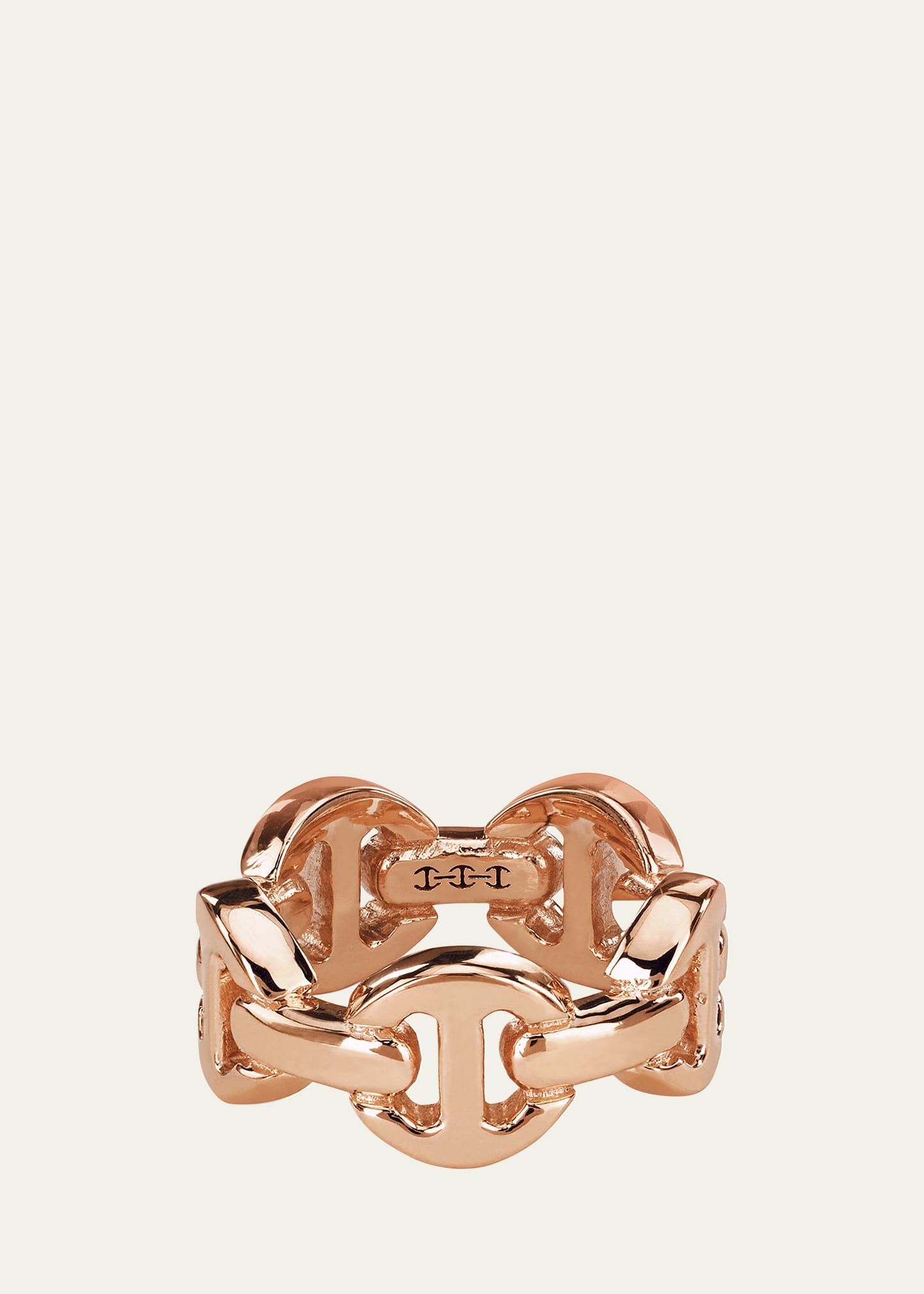 18K Rose Gold Dame Tri-Link Ring
