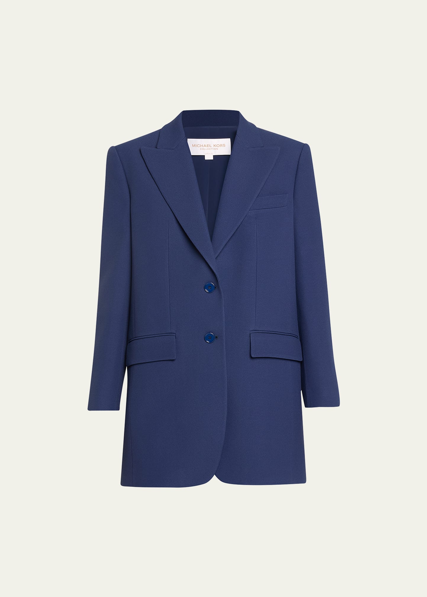 Oversized fluid crepe blazer, Icône, Women's Blazers