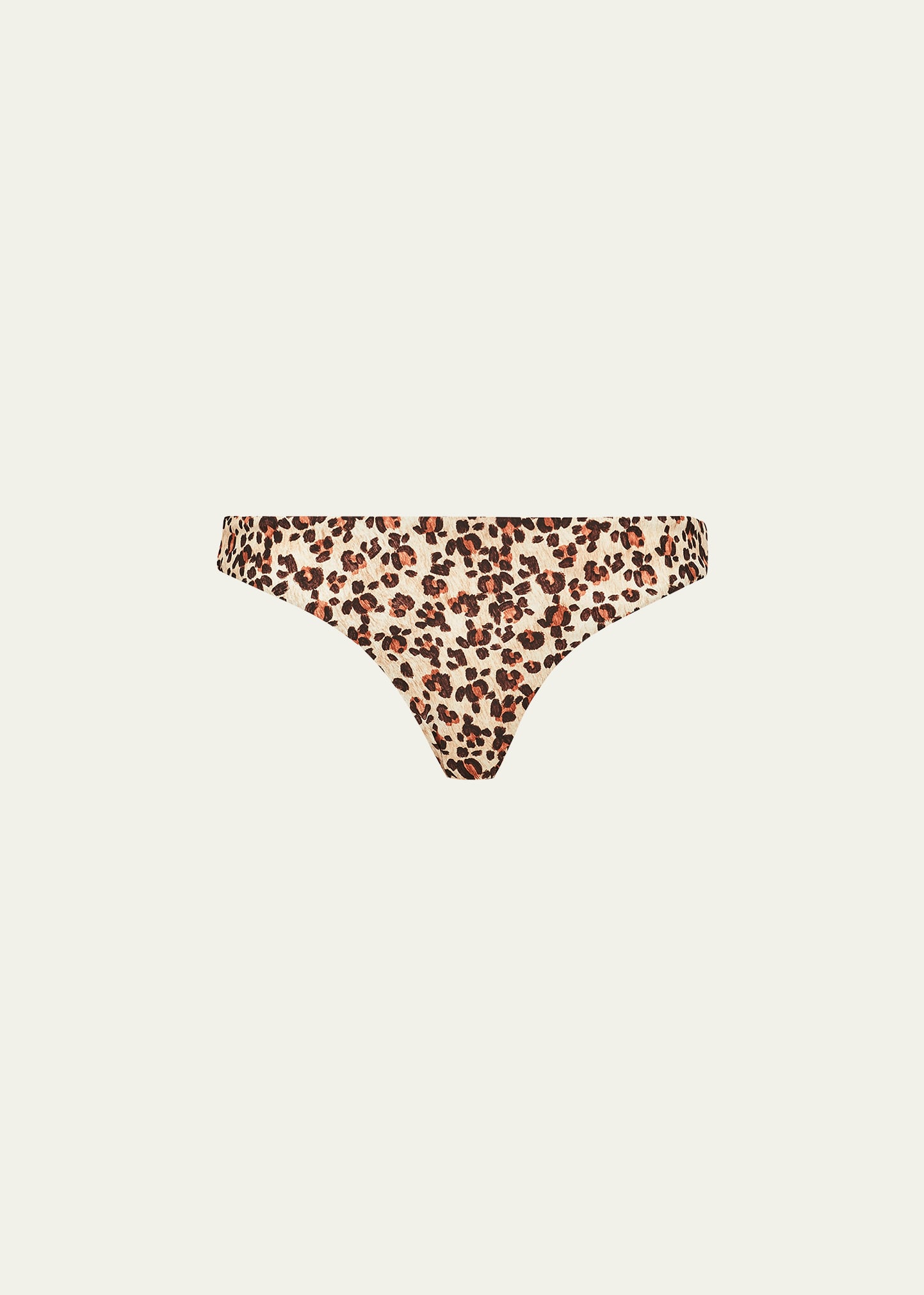 Vilebrequin Turtles Leopard Jersey Bikini Top In Paille