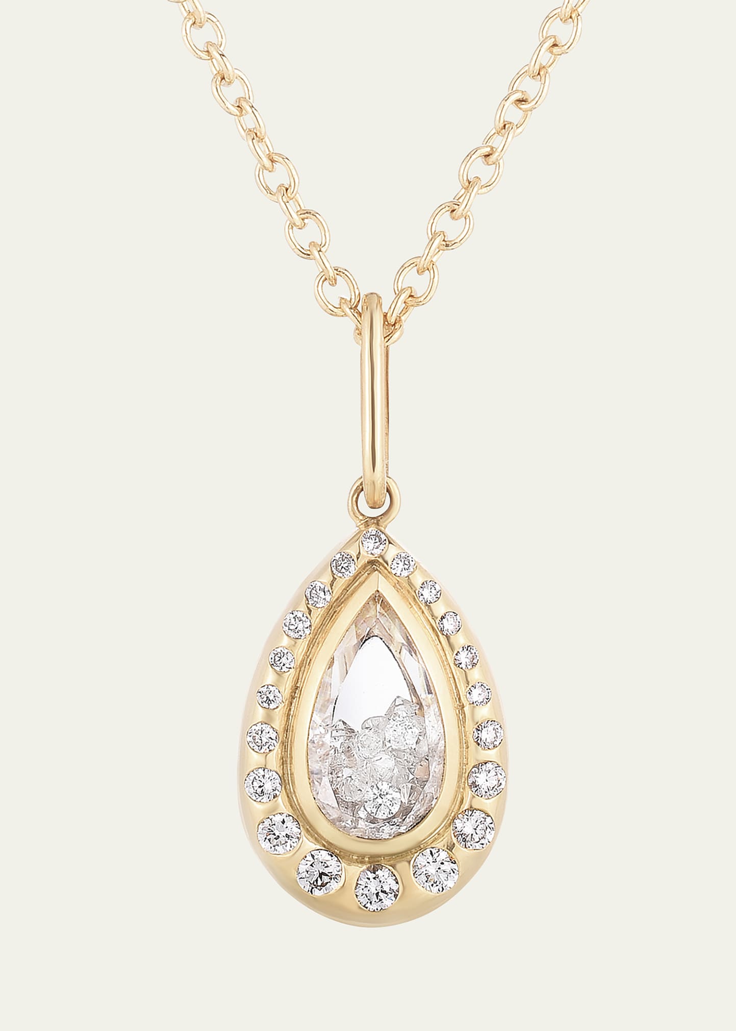 Pingo 18K Gold Pave Diamond Pendant Necklace
