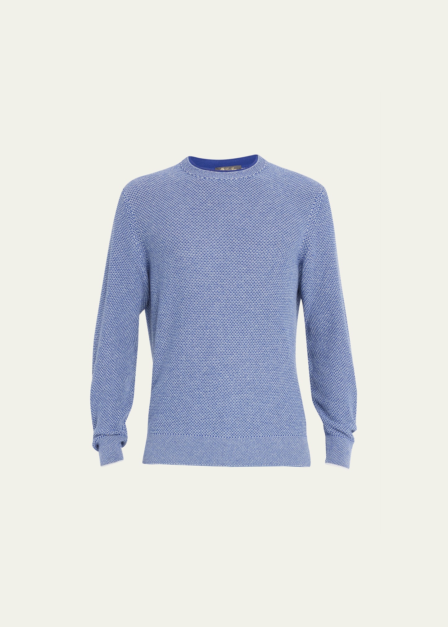 Loro Piana Men's Cashmere Girocollo City Crewneck Sweater In J1ey Aouliscanda