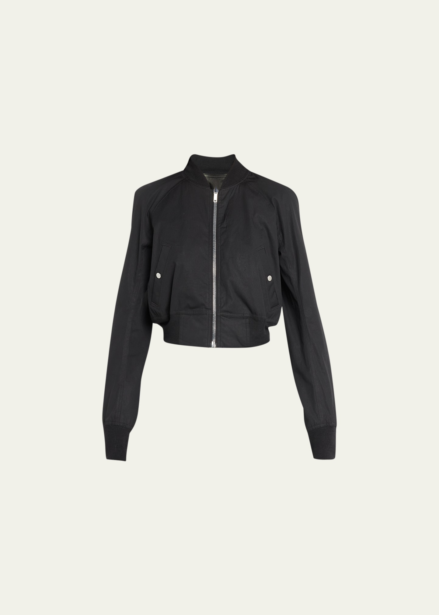 Rick Owens Reversible Cropped Bomber Jacket In Oxford | ModeSens