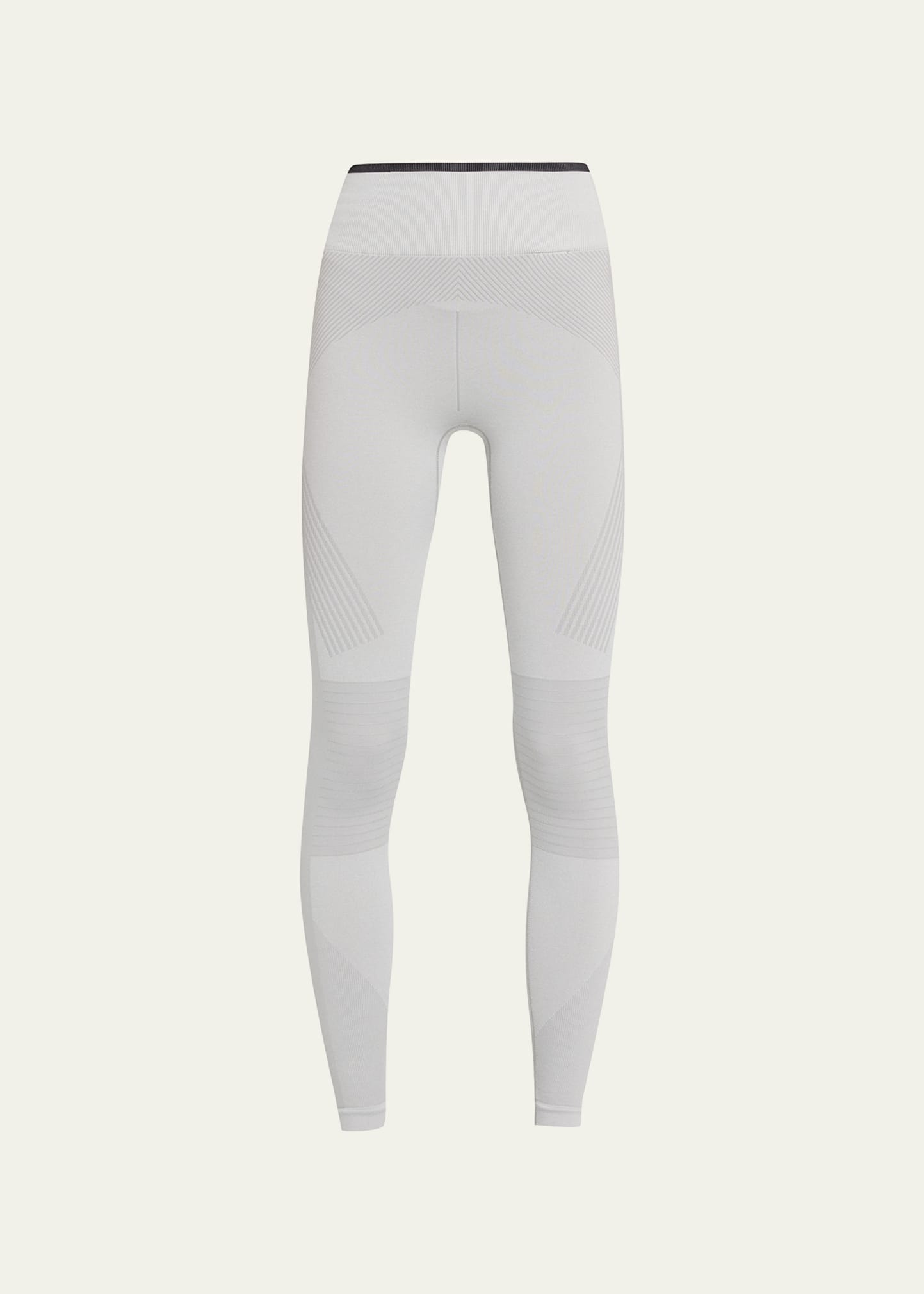 Adidas By Stella Mccartney Truestrength Seamless Yoga Tights In Grey
