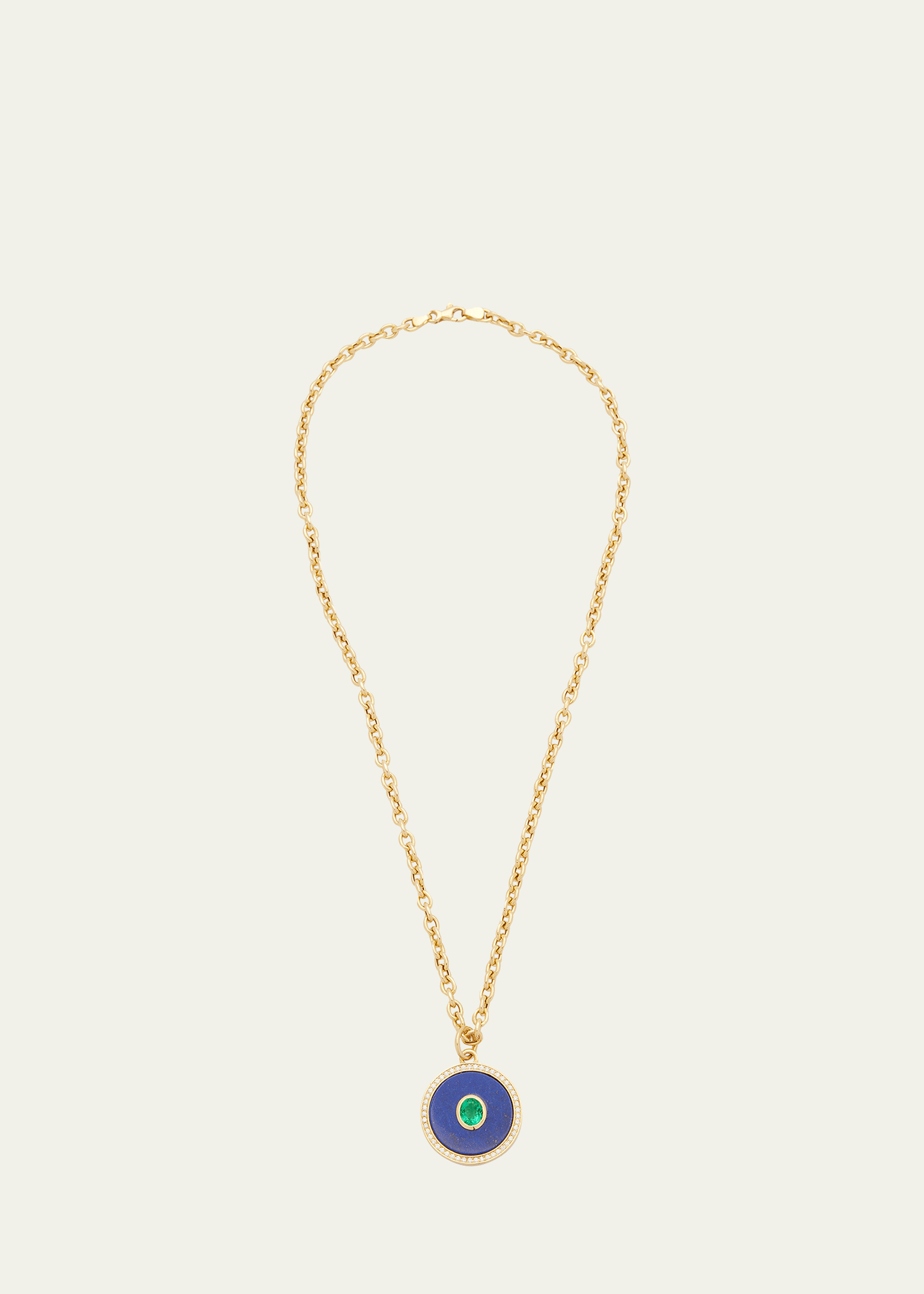 Jemma Wynne 18K Yellow Gold Zodiac Cable Pendant Chain Necklace
