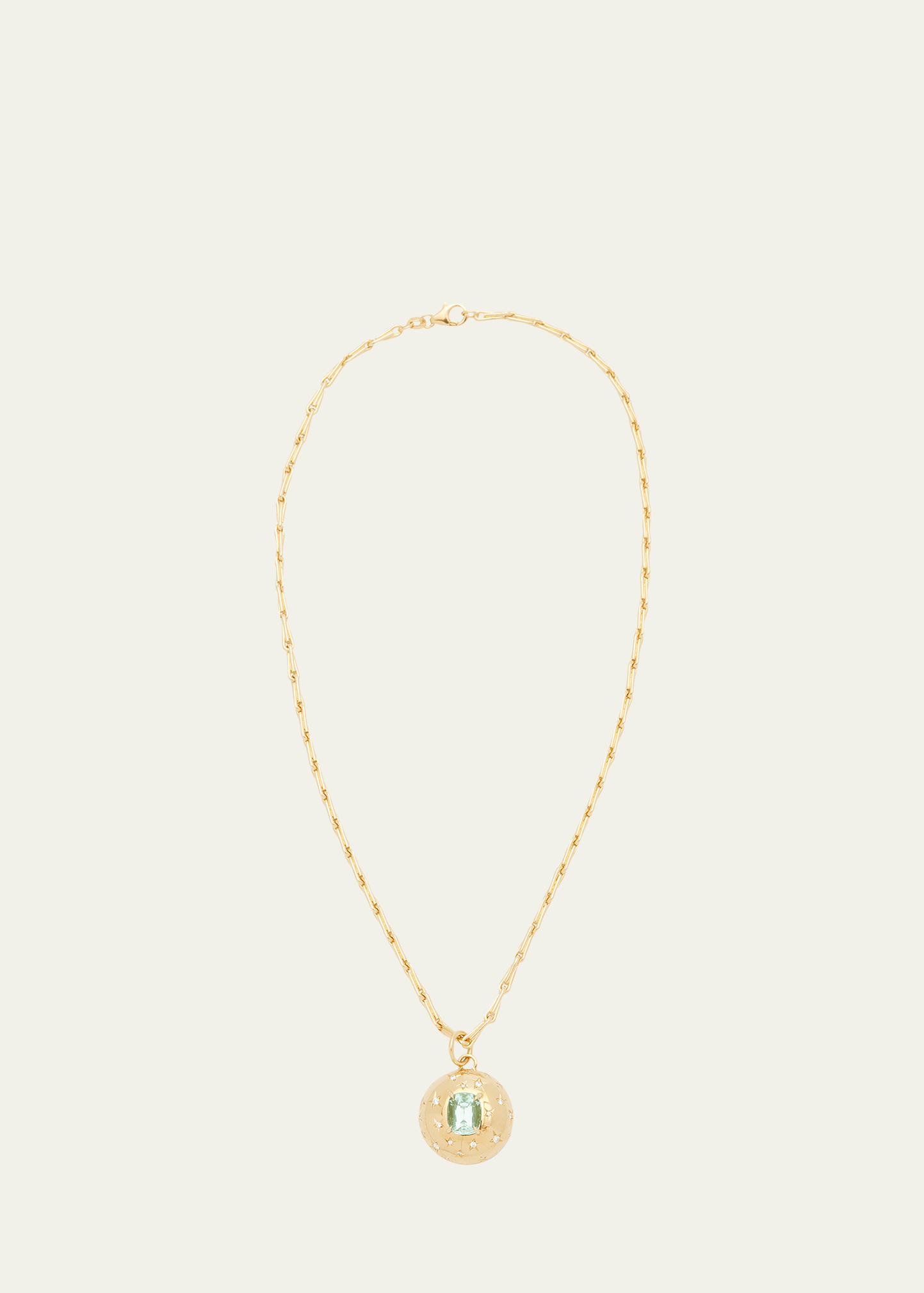 Jemma Wynne Ada 18K Yellow Gold OAK Chain Pendant Necklace