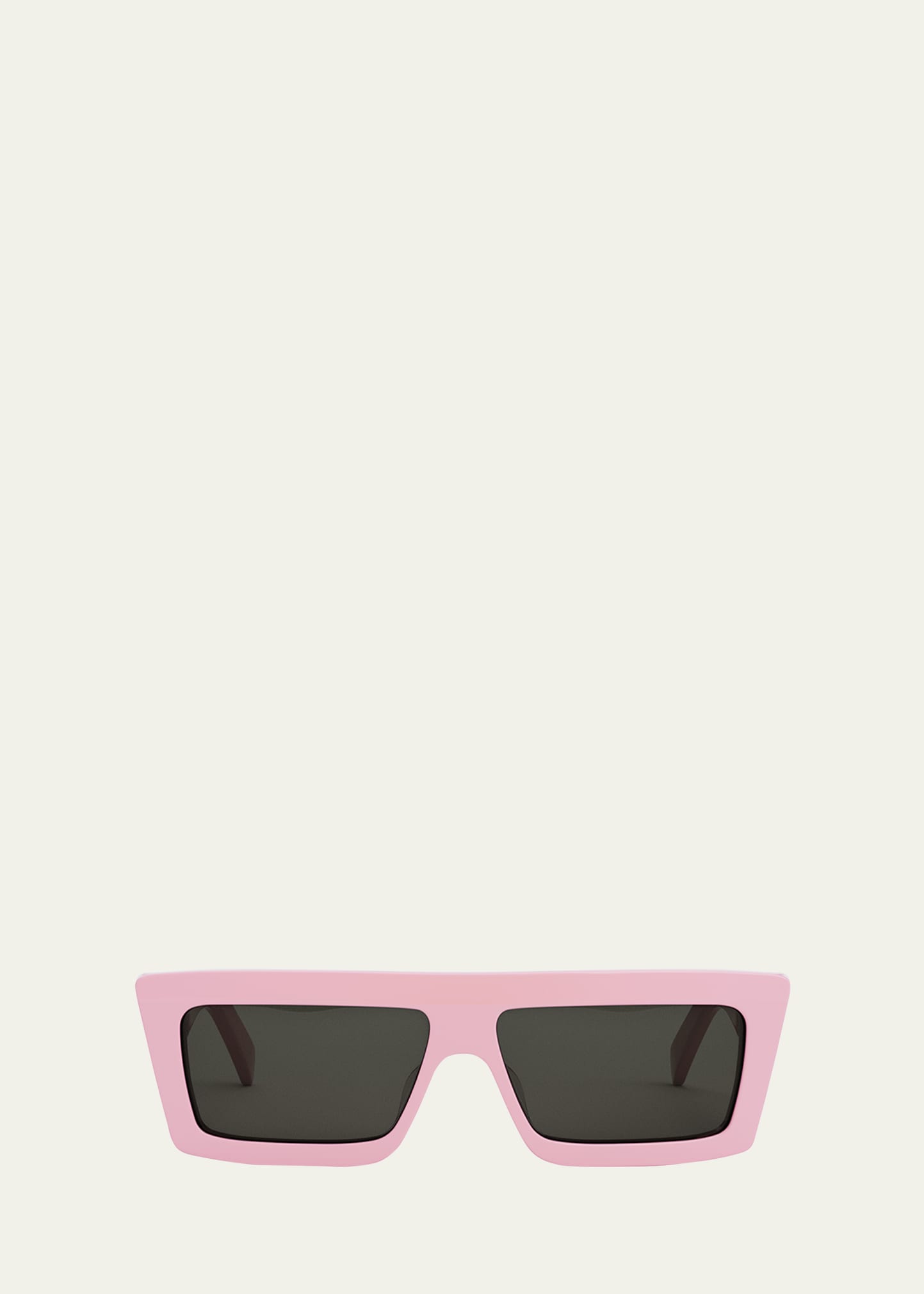 Flat-Top Acetate Rectangle Sunglasses