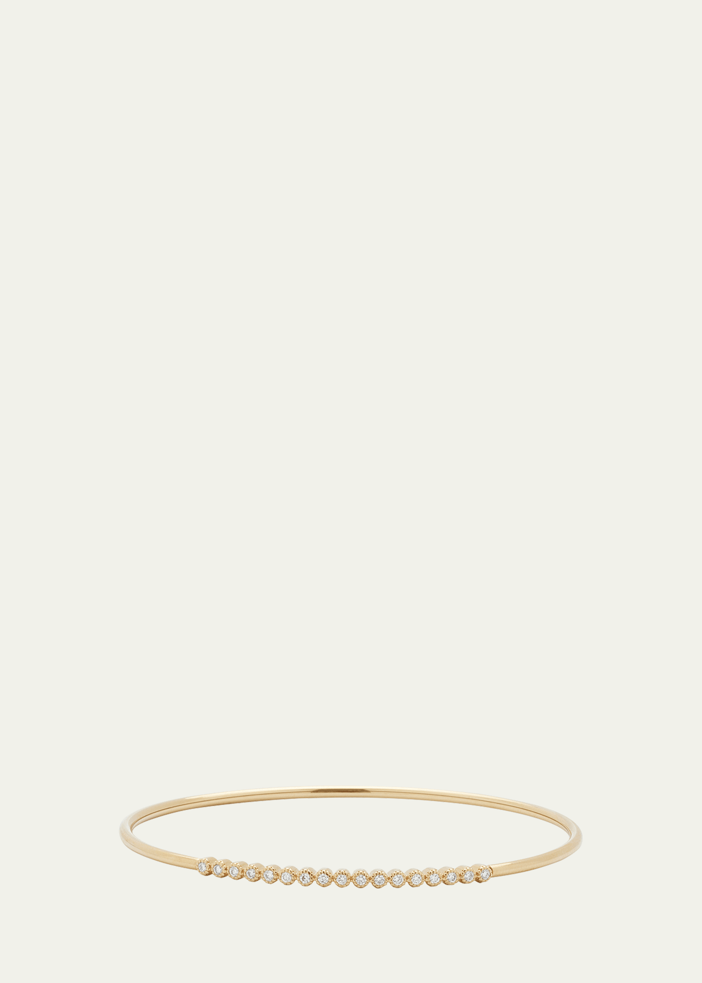 Flexible Stitch Tubing Bracelet in 18k Yellow Gold with Diamonds, Size L