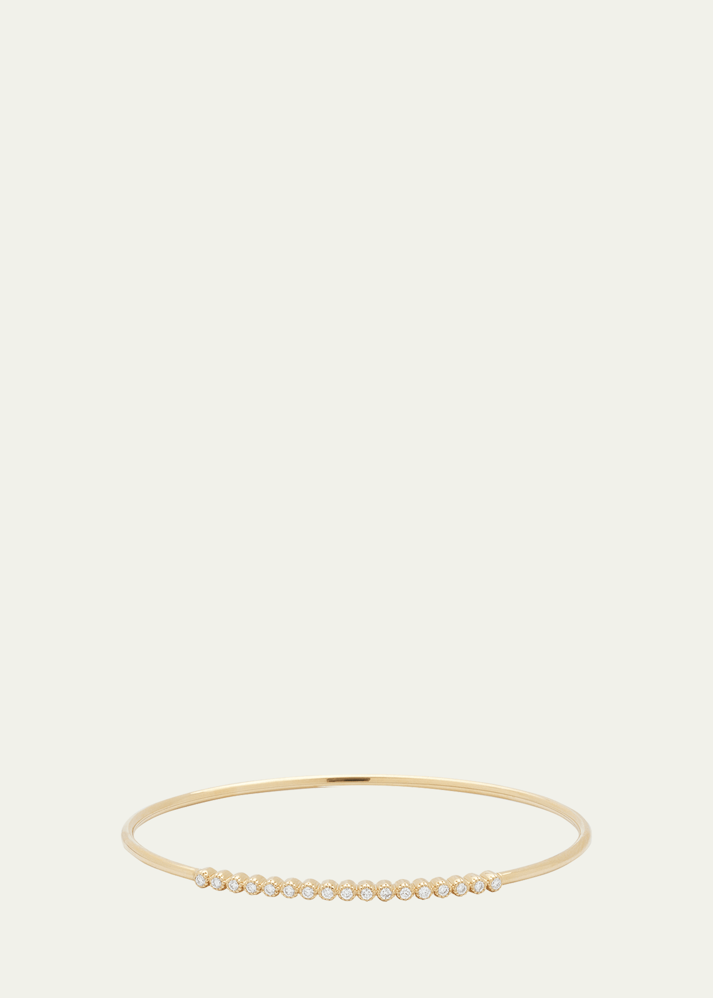 Flexible Stitch Tubing Bracelet in 18k Yellow Gold with Diamonds, Size M