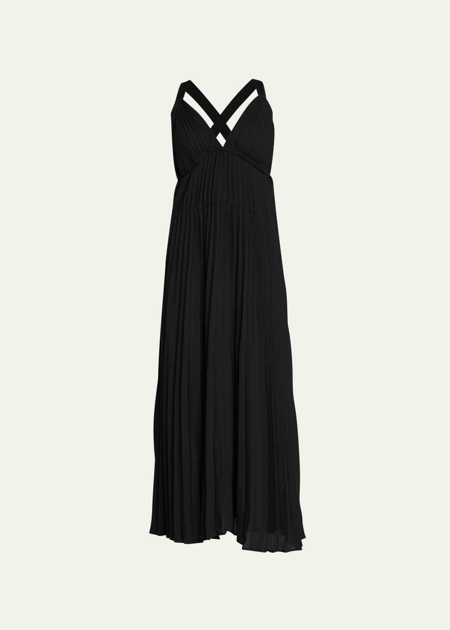 Proenza Schouler White Label Pleated Tank Dress In Black