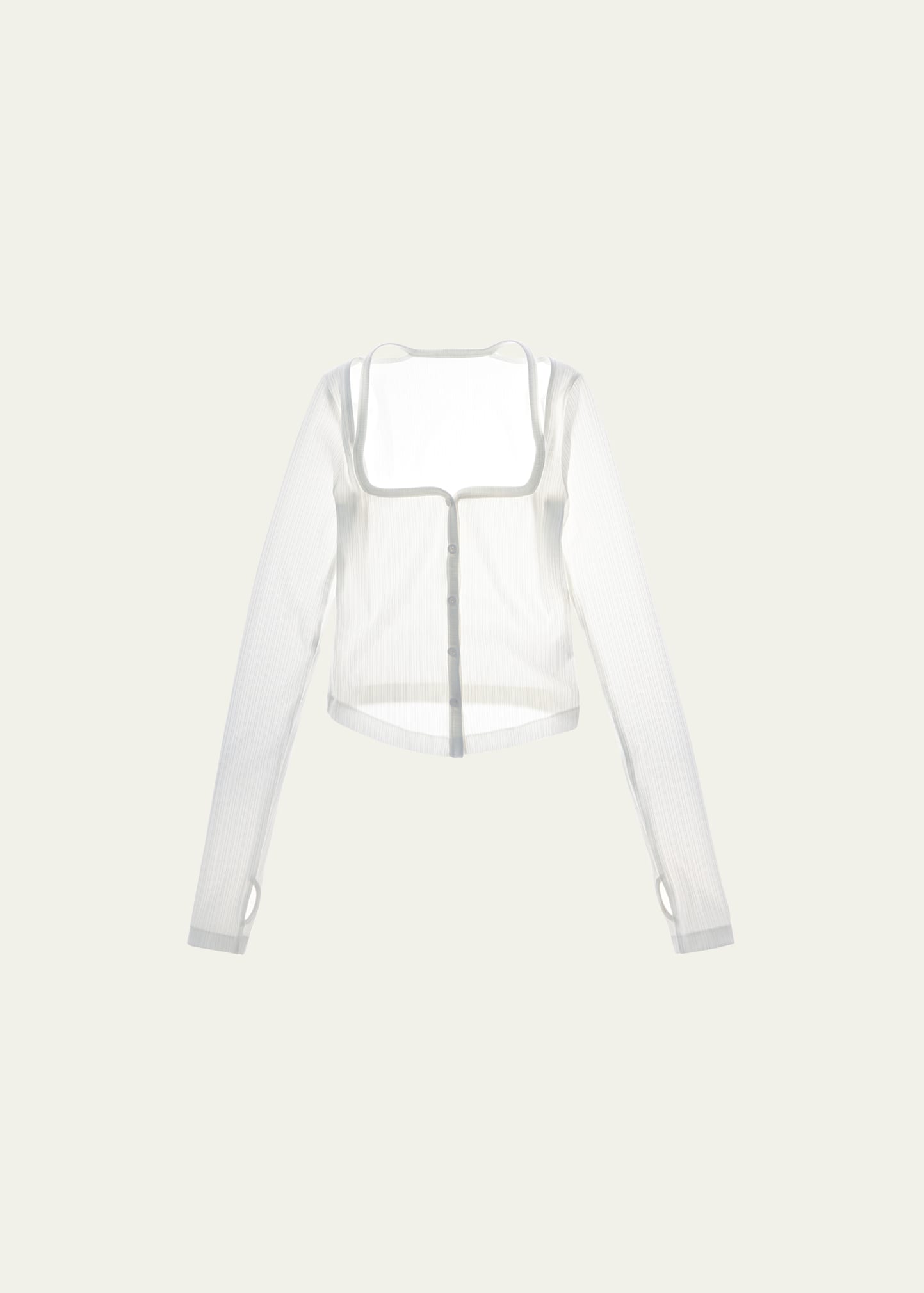 Helmut Lang Knit Logo Bustier Top - Bergdorf Goodman