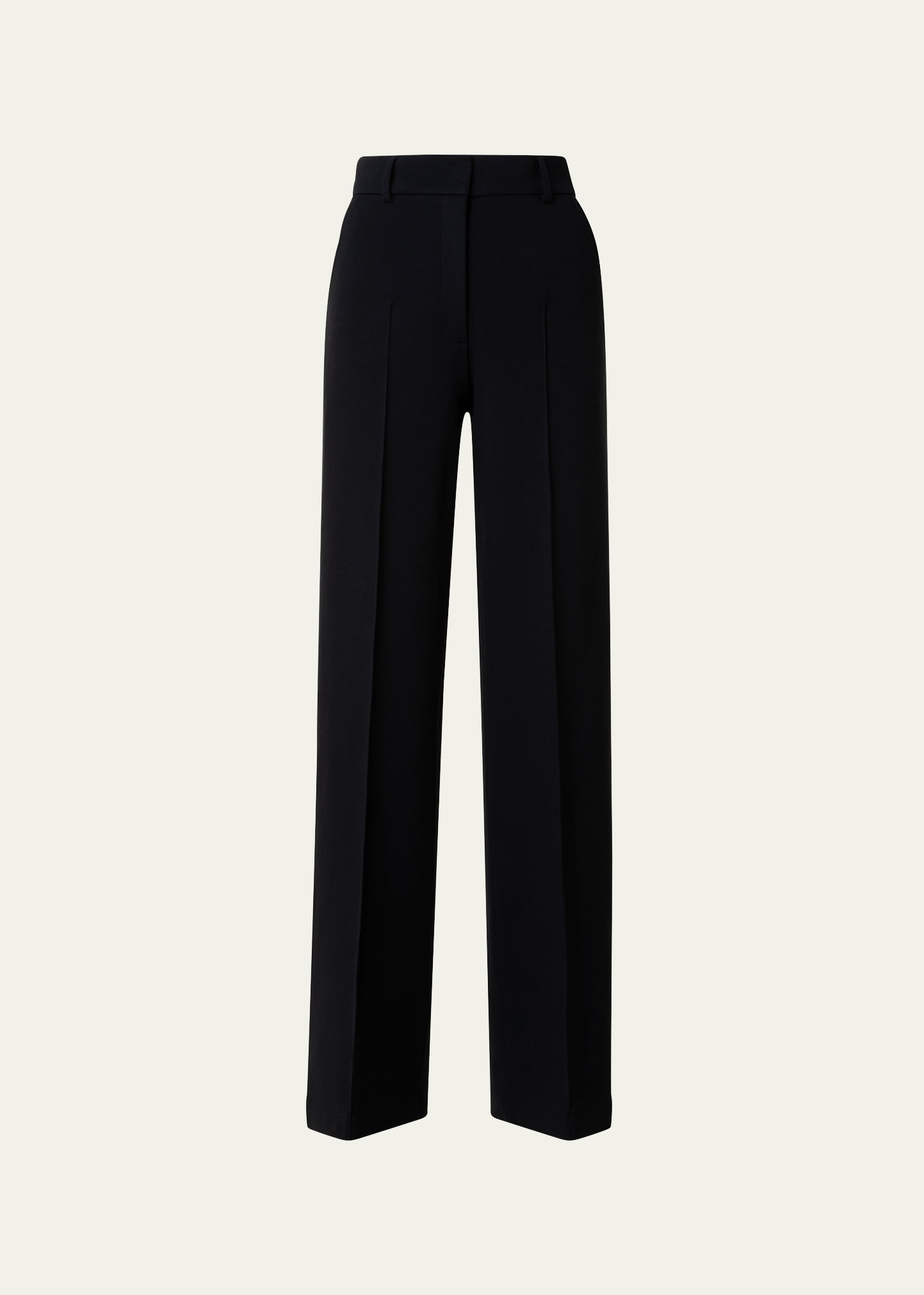 Shop Akris Punto Chiaro Signature Jersey Pants In Black