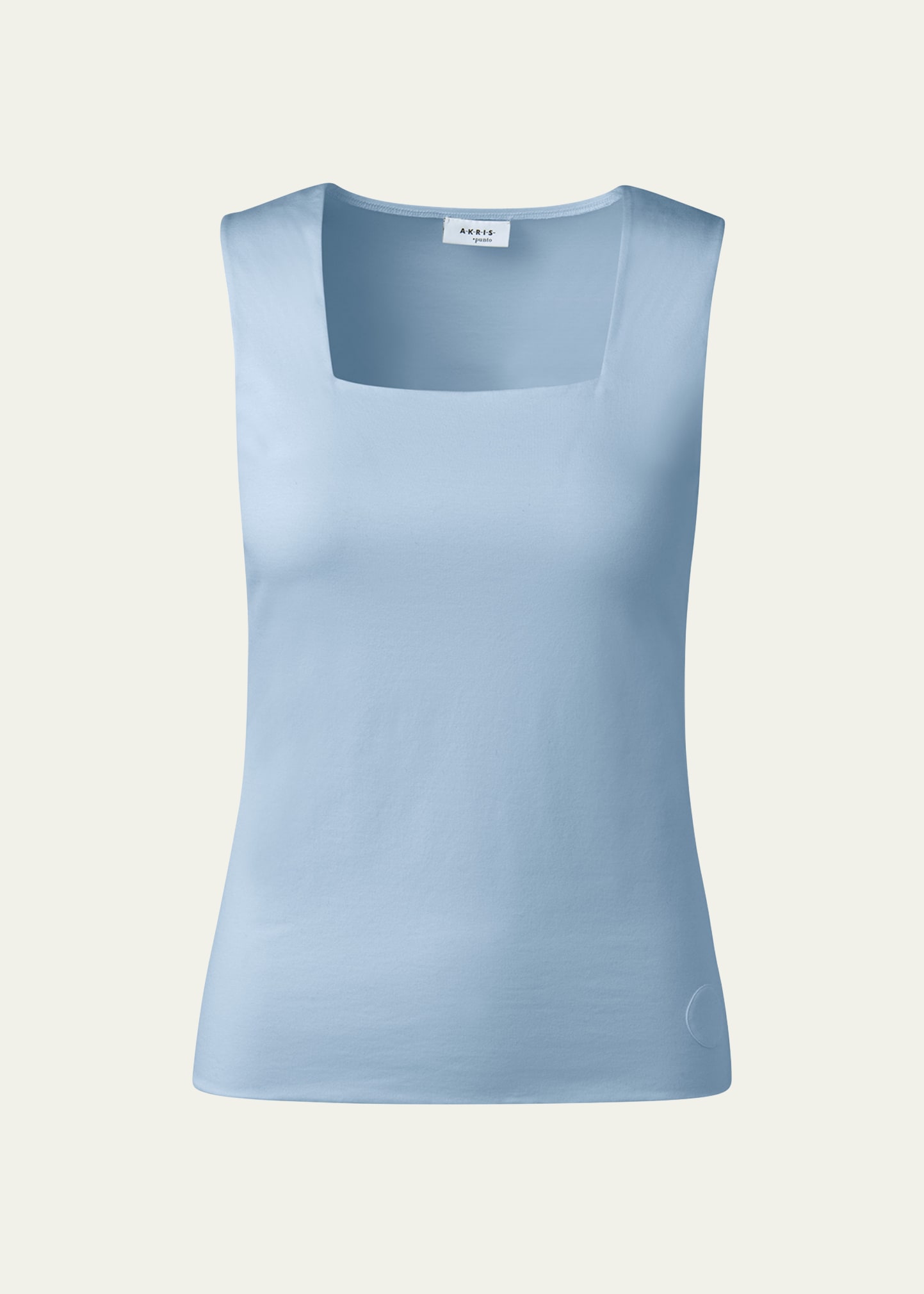 Akris Punto Dot Detail Stretch Jersey Tank In Sky