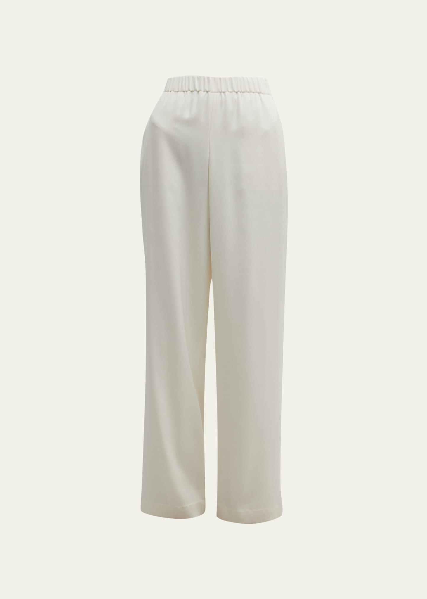 Perry Wide-Leg Stretch Silk Pants