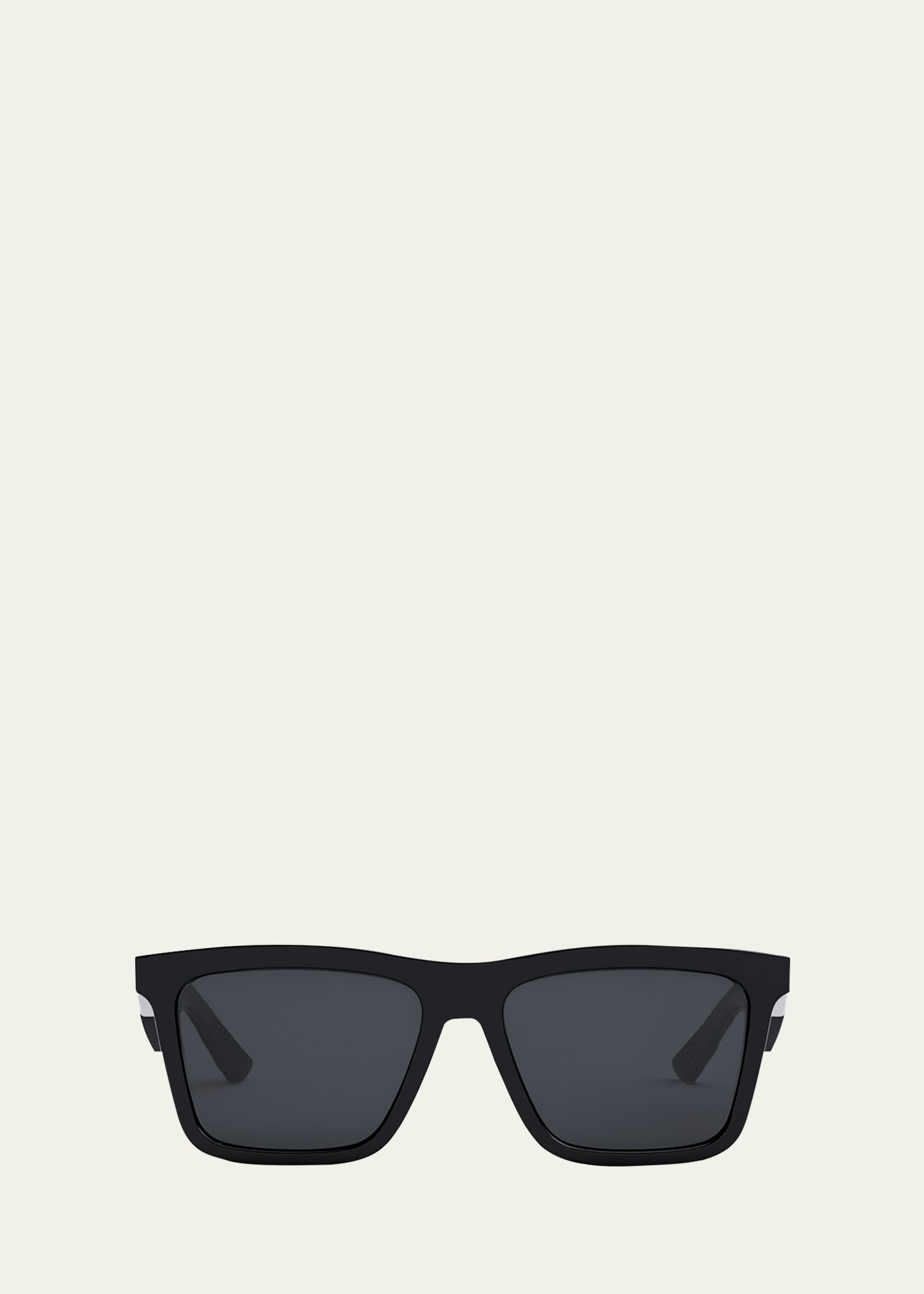 Shop Dior B27 S2i Sunglasses In Shiny Black/smoke