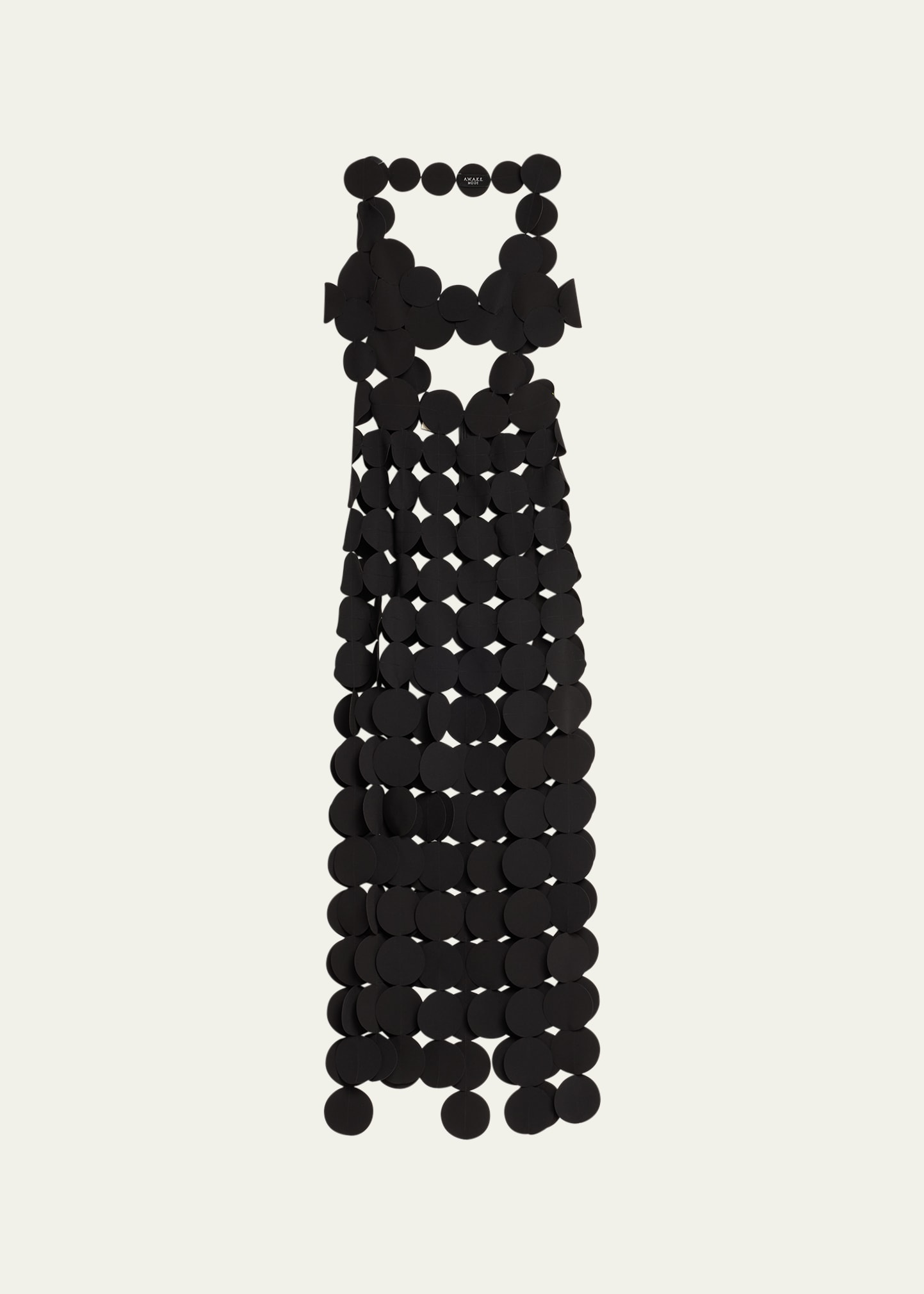 Shop A.w.a.k.e. Multi-circle Asymmetric Dress In Black