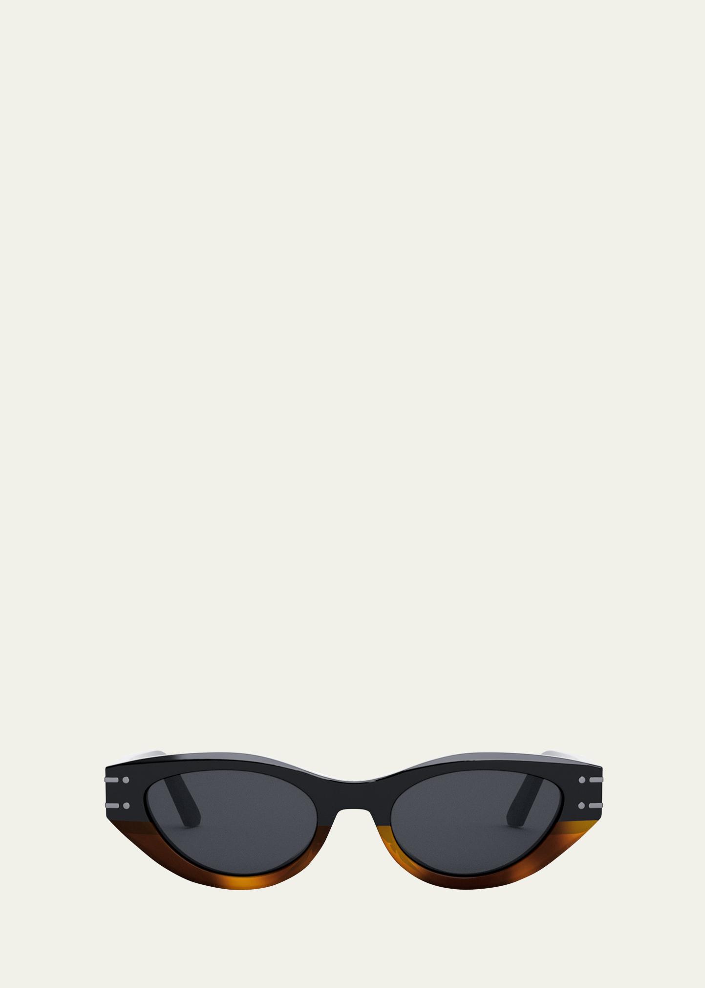 Dior Signature B5i 18a0 Cat Eye Sunglasses In Black/smoke  display picture 1