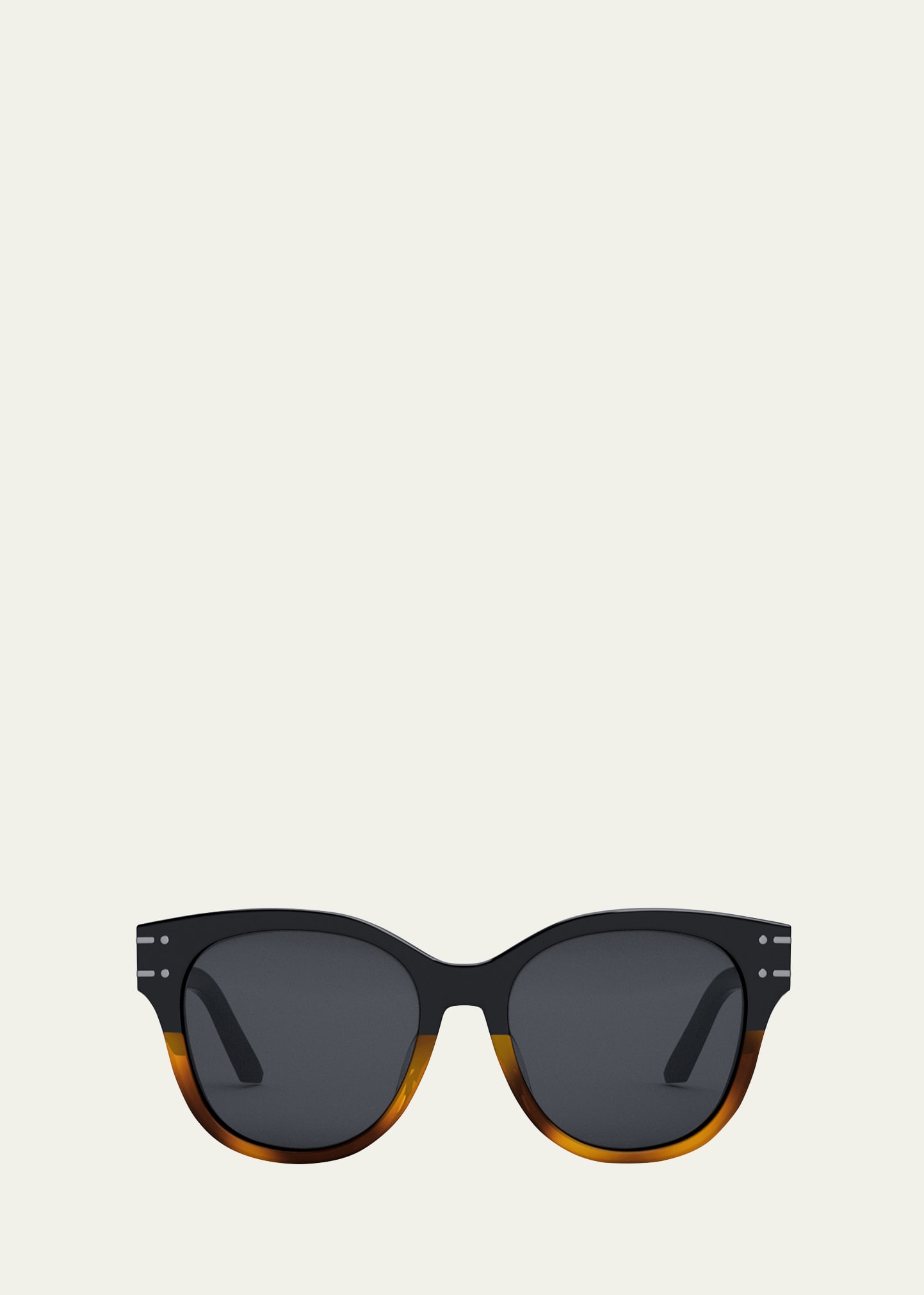 DiorSignature B6F Rounded Acetate Butterfly Sunglasses