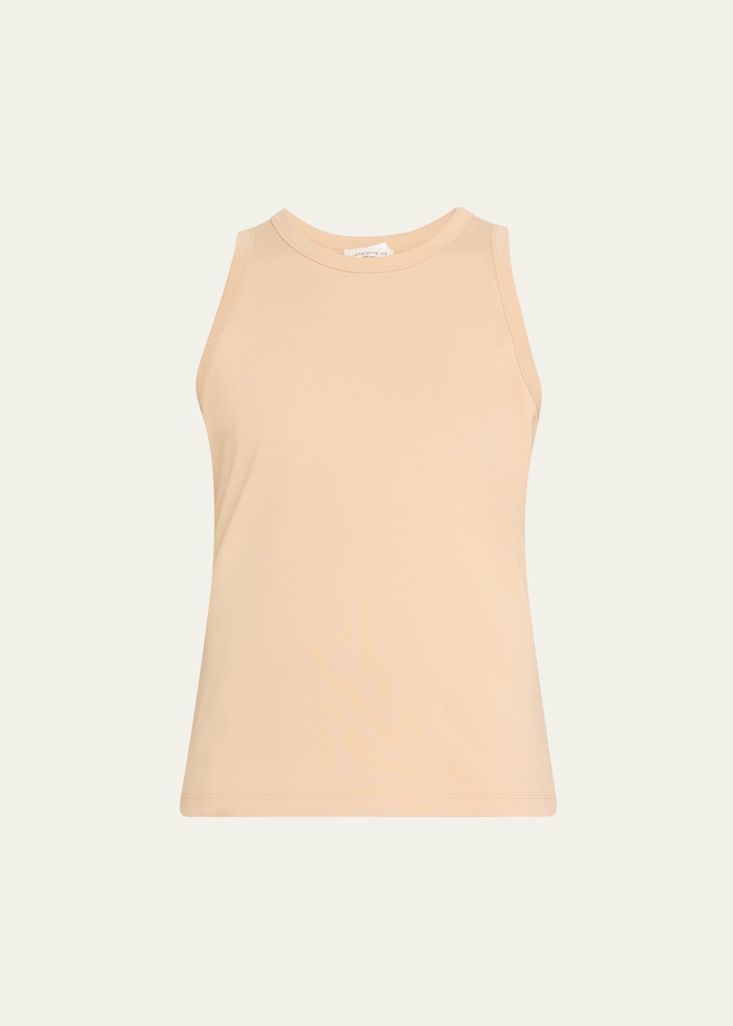 Swiss Cotton Rib Scoop Neck Tank