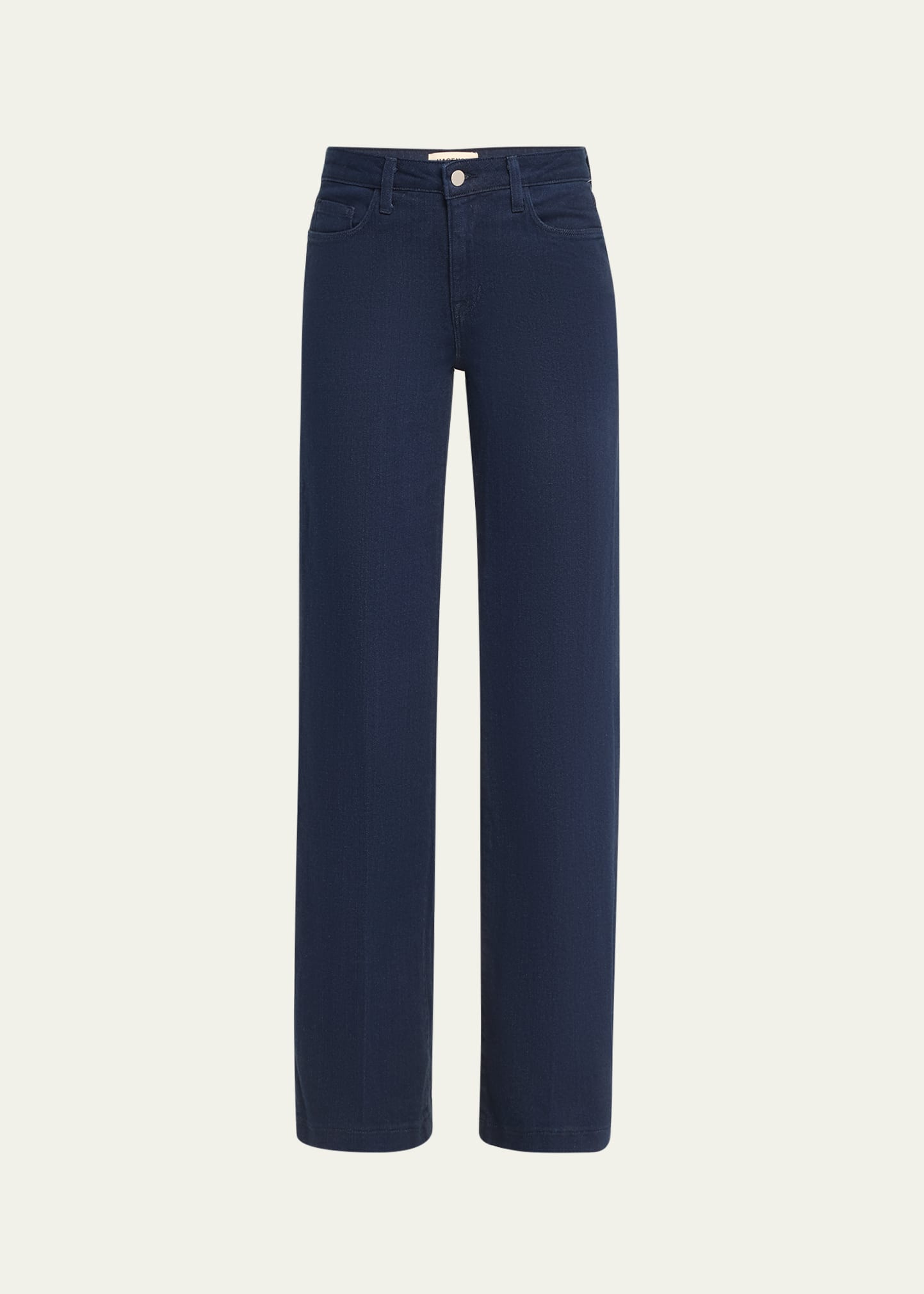 L'Agence Miley Ultra High Rise Wide-Leg Cuffed Jeans - Bergdorf Goodman