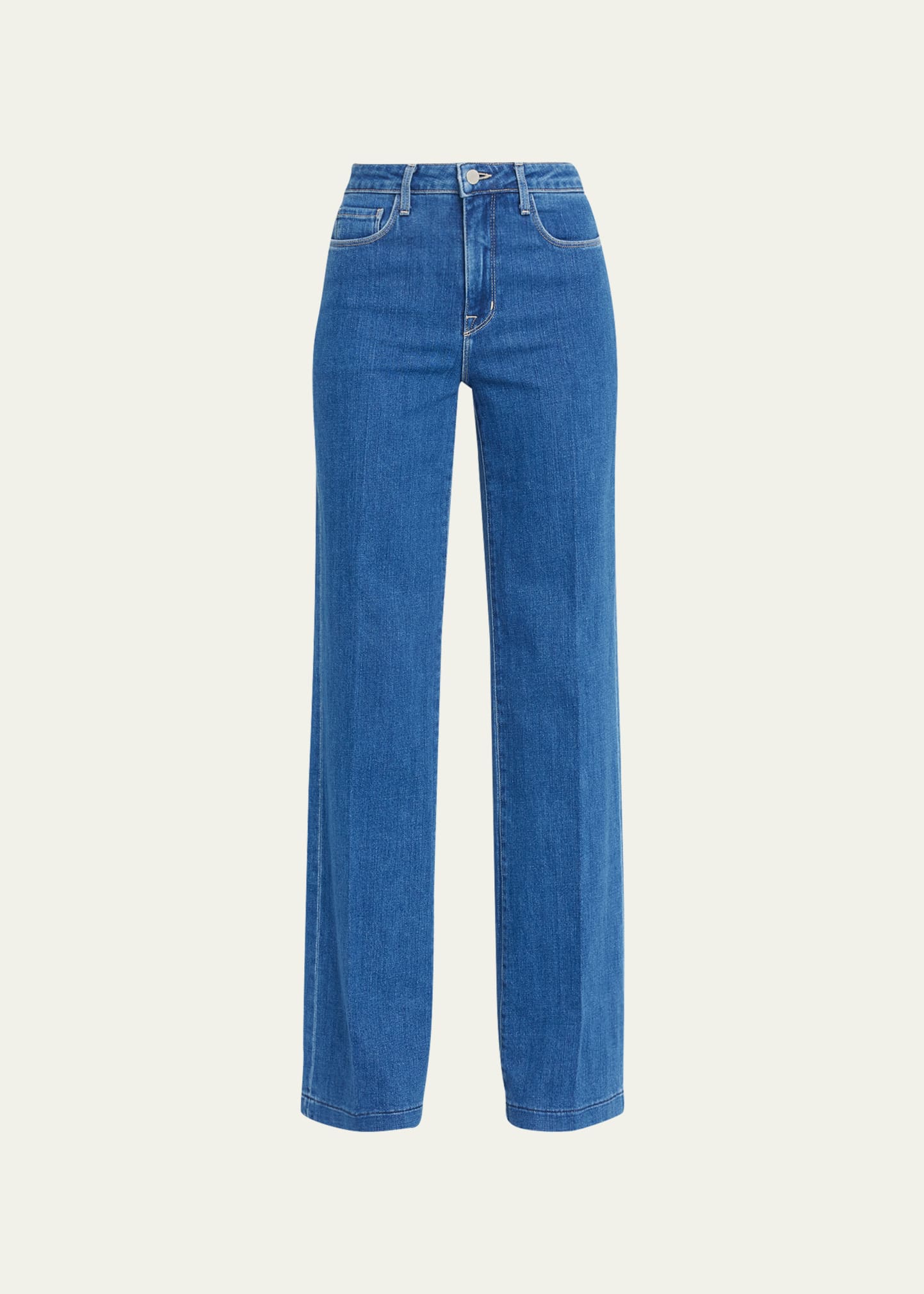 L AGENCE CLAYTON HIGH RISE WIDE-LEG JEANS