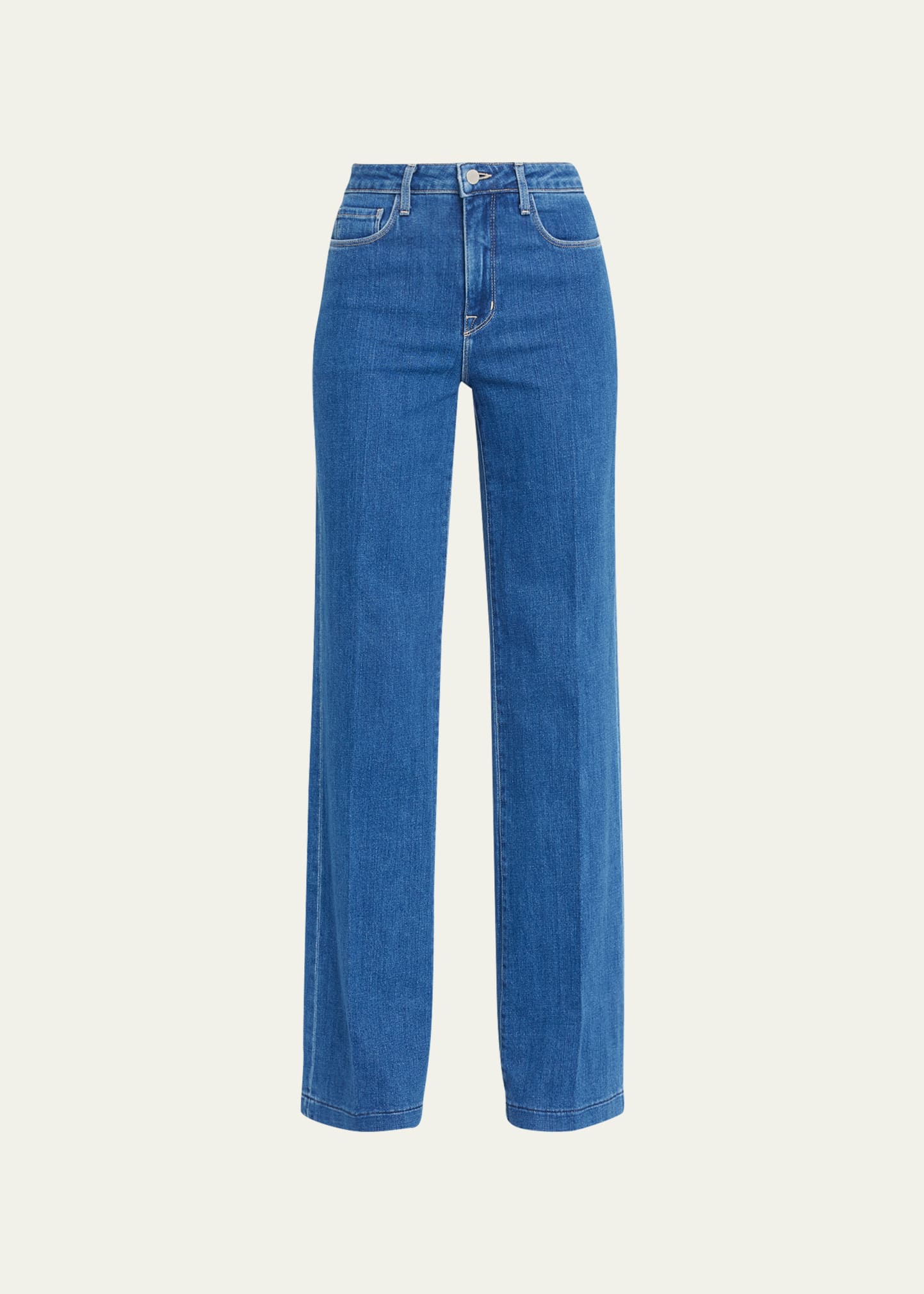 L Agence Clayton High-rise Wide-leg Jeans In Plymouth