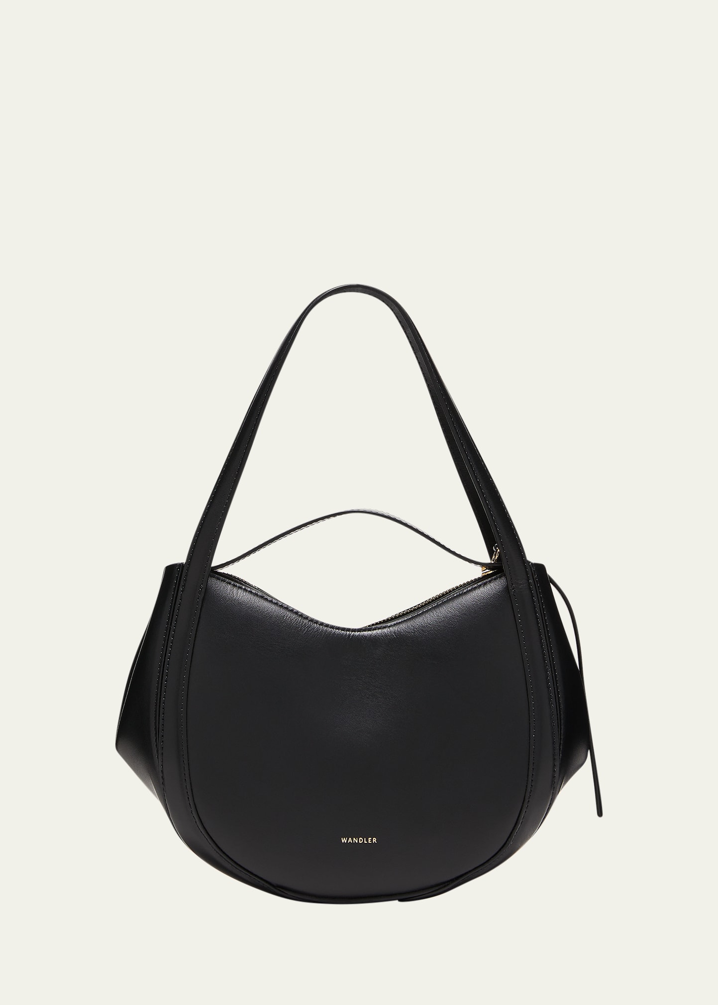 Wandler Lin Mini Calfskin Shoulder Bag In 3200 Black