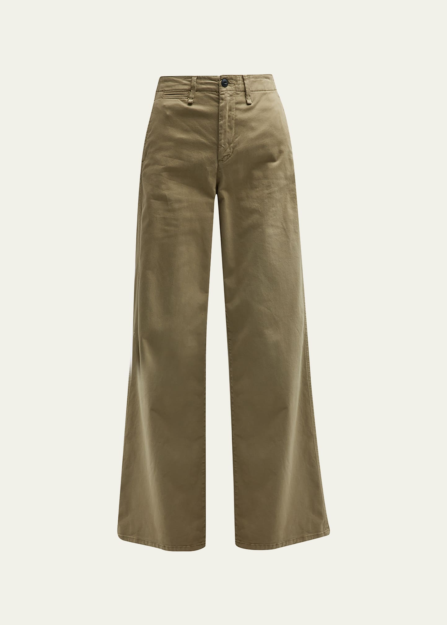 Rag & Bone Sofie Wide-leg Chino Pants In Khaki